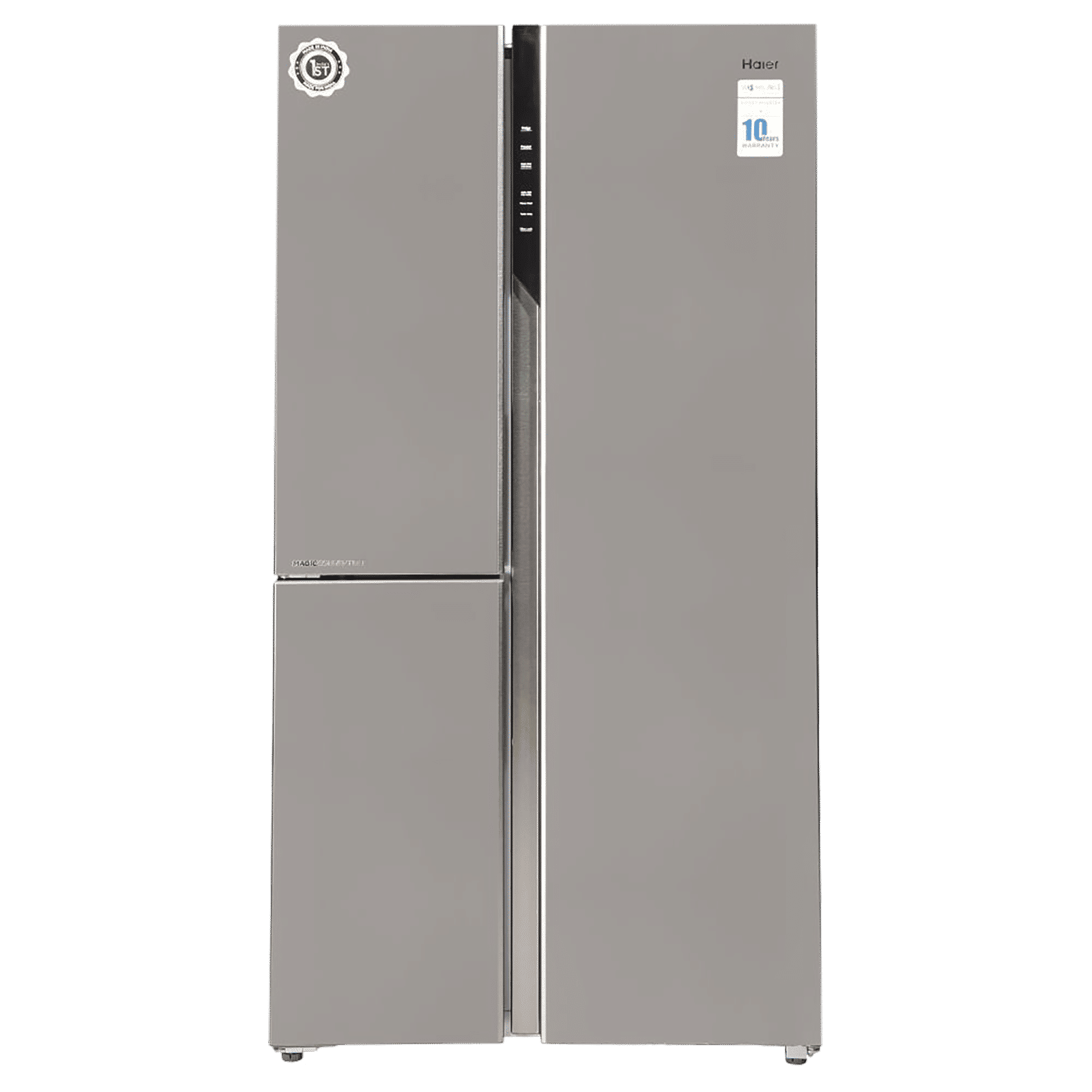 Haier 598 Litres Frost Free Side by Side Refrigerator with Magic Cooling Technology (HRT-683IS, Inox Steel)_1