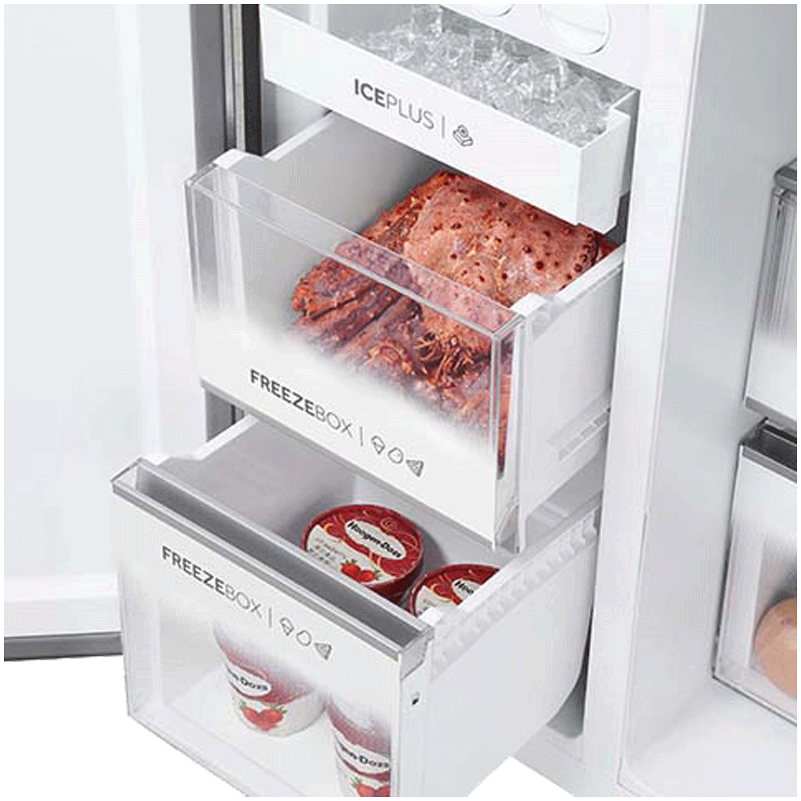 Haier 598 Litres Frost Free Side by Side Refrigerator with Magic Cooling Technology (HRT-683IS, Inox Steel)_13