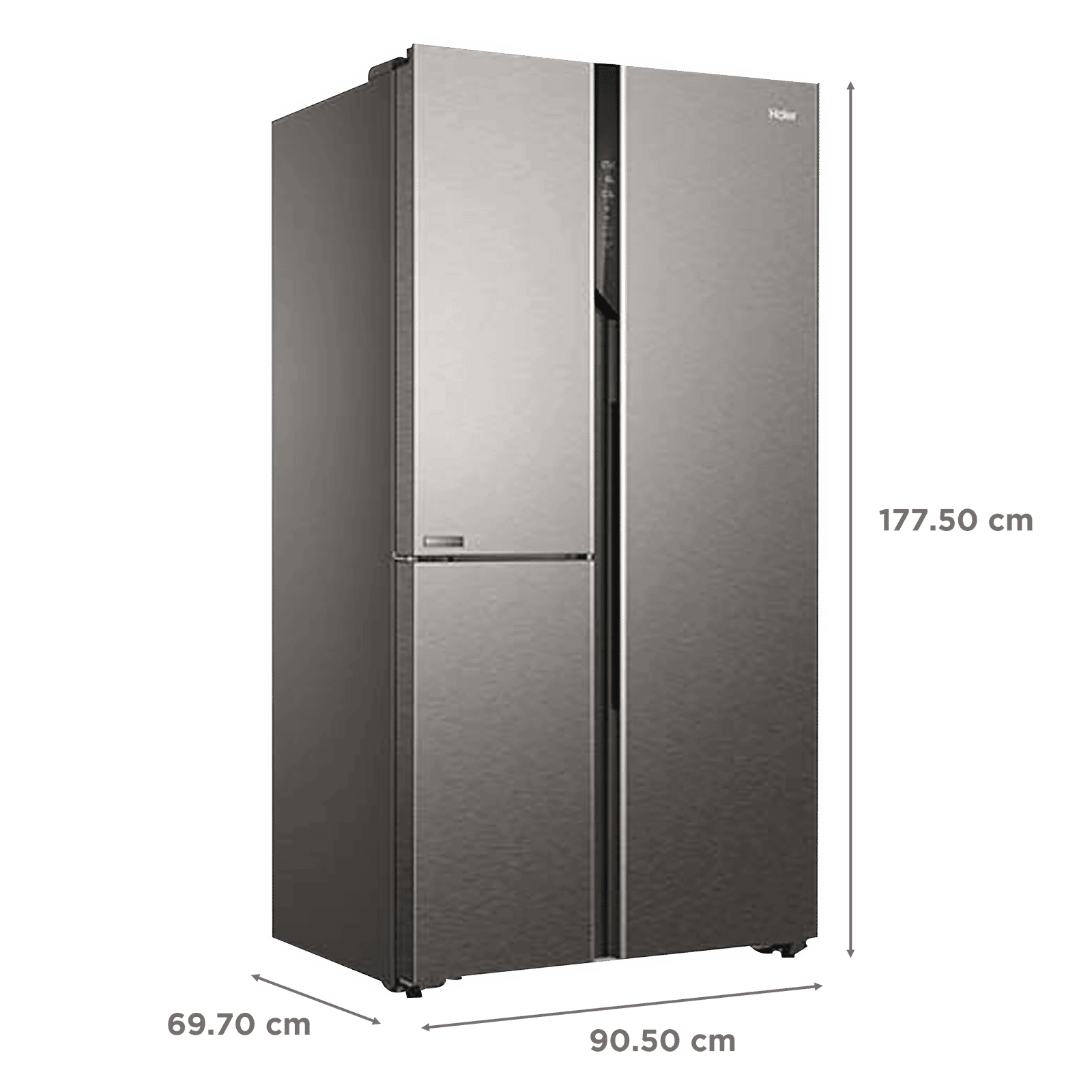 Haier 598 Litres Frost Free Side by Side Refrigerator with Magic Cooling Technology (HRT-683IS, Inox Steel)_3