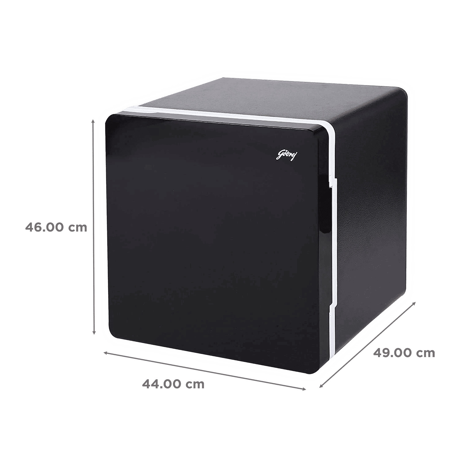 Godrej Qub30 Litres Frost Free Single Door Refrigerator with Solid State Electronic Cooling (TEC QUBE 30L HS Q103, Black)_3