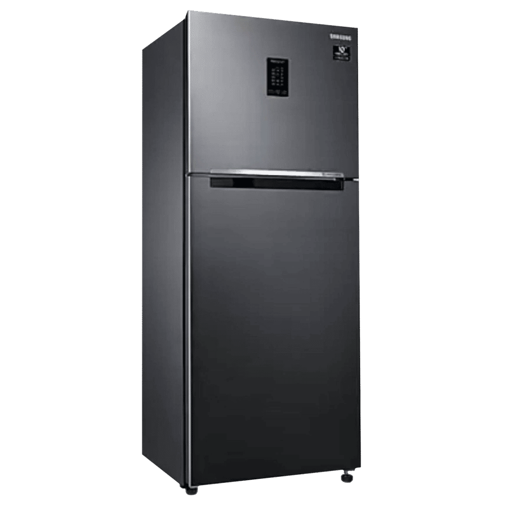 SAMSUNG 314 Litres 3 Star Frost Free Double Door Convertible Refrigerator with Multi Air Flow System (RT34A4533BX/HL, Luxe Black)_10
