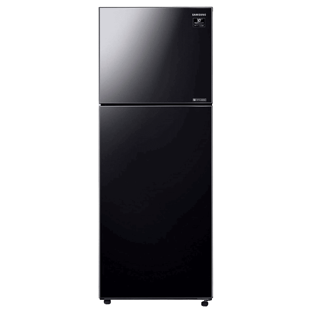 SAMSUNG 415 Litres 2 Star Frost Free Double Door Convertible Refrigerator with Anti-Bacteria Protector (RT42T50682C/TL, Black Glass)_1