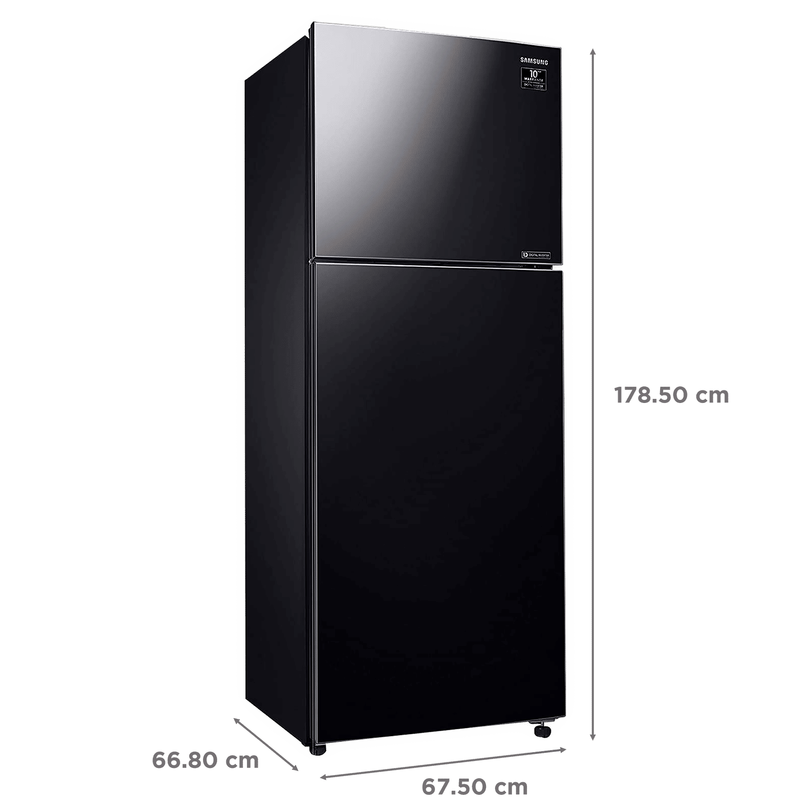 SAMSUNG 415 Litres 2 Star Frost Free Double Door Convertible Refrigerator with Anti-Bacteria Protector (RT42T50682C/TL, Black Glass)_3