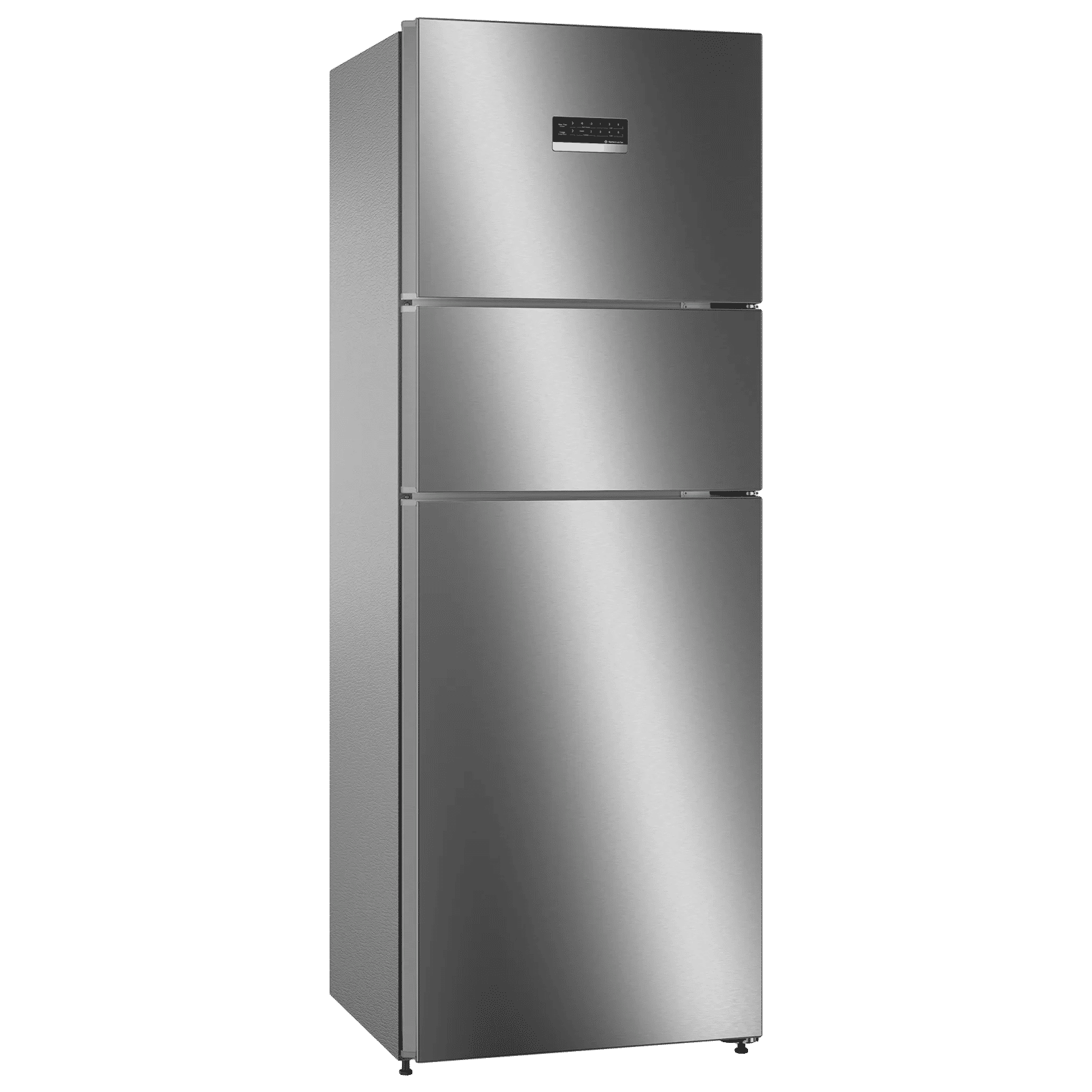 BOSCH Series 4 335 Litres Frost Free Triple Door Convertible Refrigerator with Temperature Display (CMC36K05NI, Smoky Steel) BOSCH Series 4 335 Litres Frost Free Triple Door Convertible Refrigerator with Temperature Display (CMC36K05NI, Smoky Steel)_1