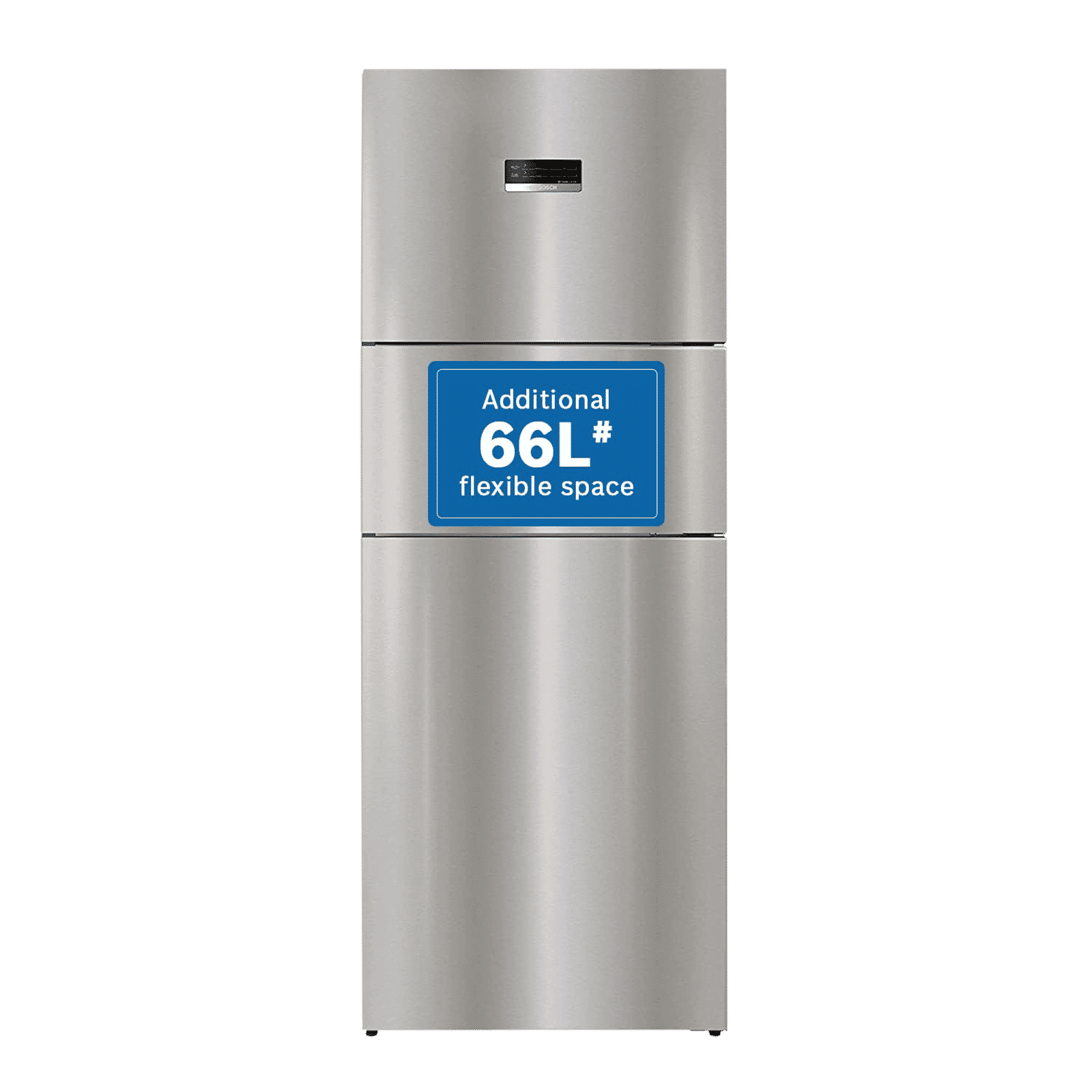 BOSCH Series 6 335 Litres Frost Free Triple Door Convertible Refrigerator with Temperature Display (CMC36S05NI, Shiney Silver)_1