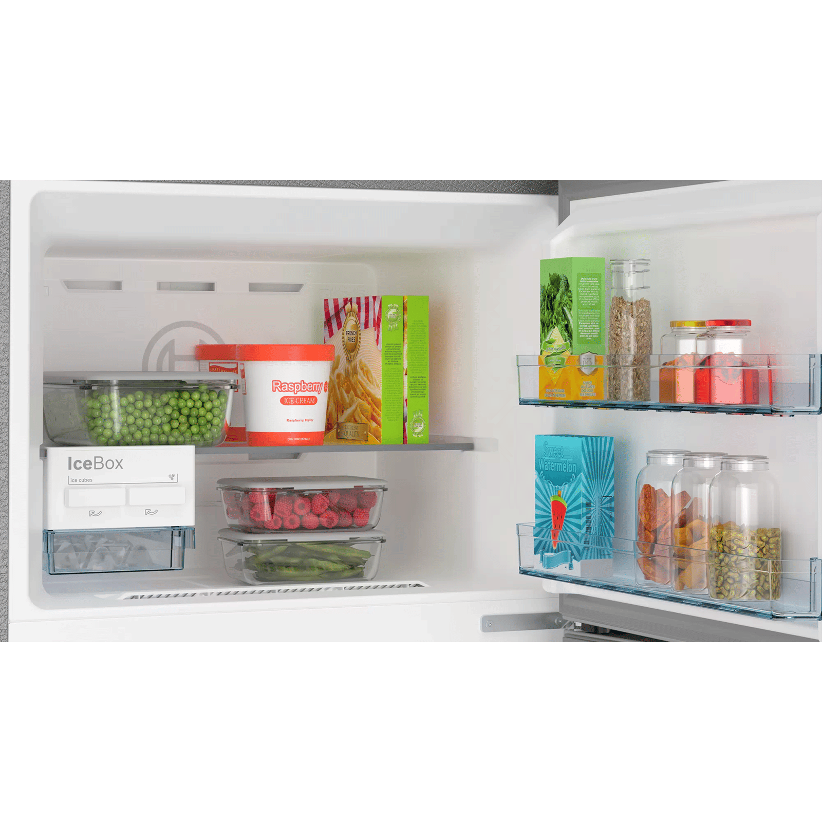 BOSCH Series 6 335 Litres Frost Free Triple Door Convertible Refrigerator with Temperature Display (CMC36S05NI, Shiney Silver)_9