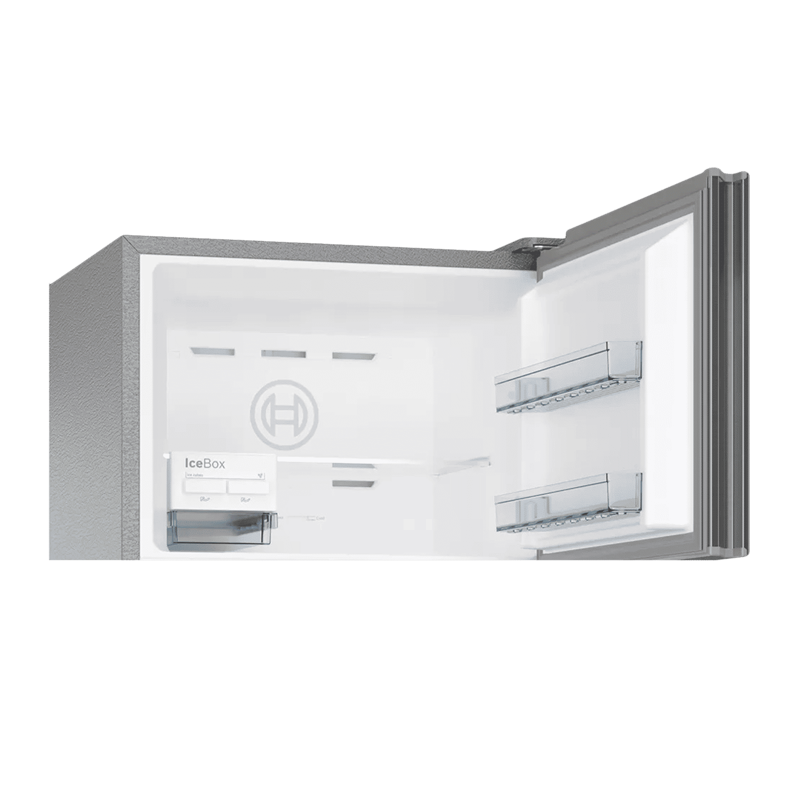 BOSCH Series 6 335 Litres Frost Free Triple Door Convertible Refrigerator with Temperature Display (CMC36S05NI, Shiney Silver)_11