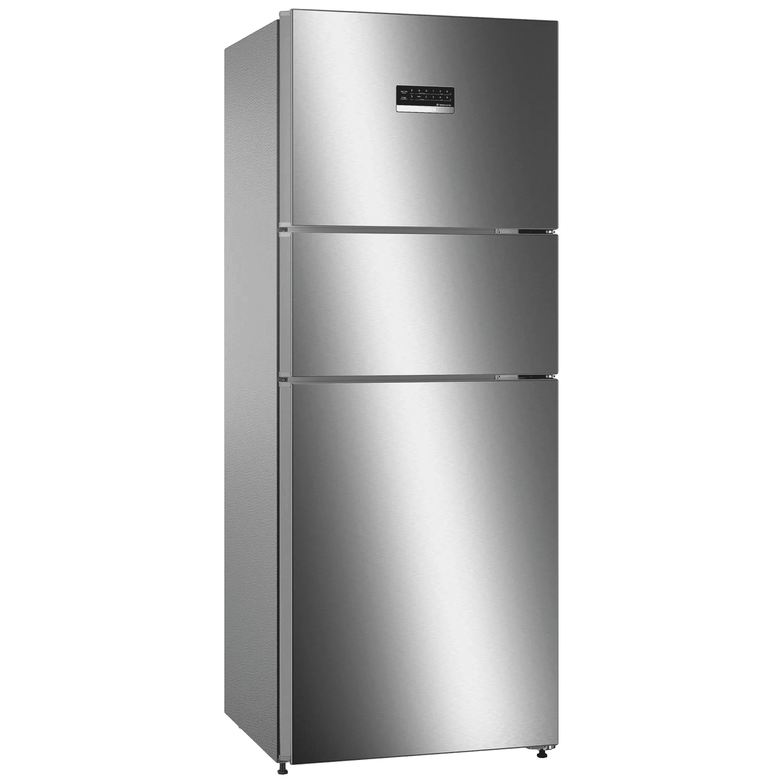 BOSCH Series 4 303 Litres Frost Free Triple Door Convertible Refrigerator with Temperature Display (CMC33K05NI, Smoky Steel) BOSCH Series 4 303 Litres Frost Free Triple Door Convertible Refrigerator with Temperature Display (CMC33K05NI, Smoky Steel)_1