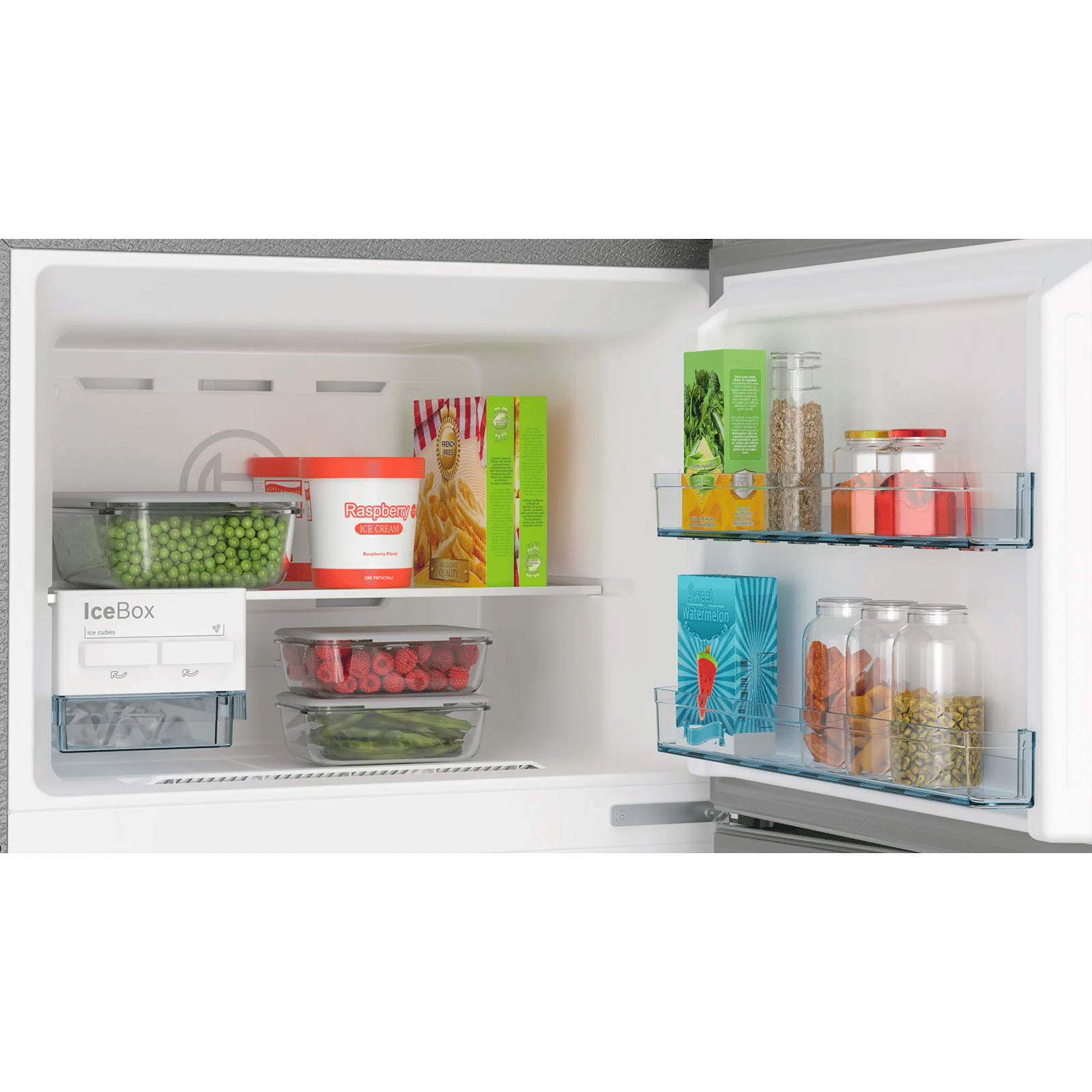 BOSCH Series 4 303 Litres Frost Free Triple Door Convertible Refrigerator with Temperature Display (CMC33K05NI, Smoky Steel) BOSCH Series 4 303 Litres Frost Free Triple Door Convertible Refrigerator with Temperature Display (CMC33K05NI, Smoky Steel)_8