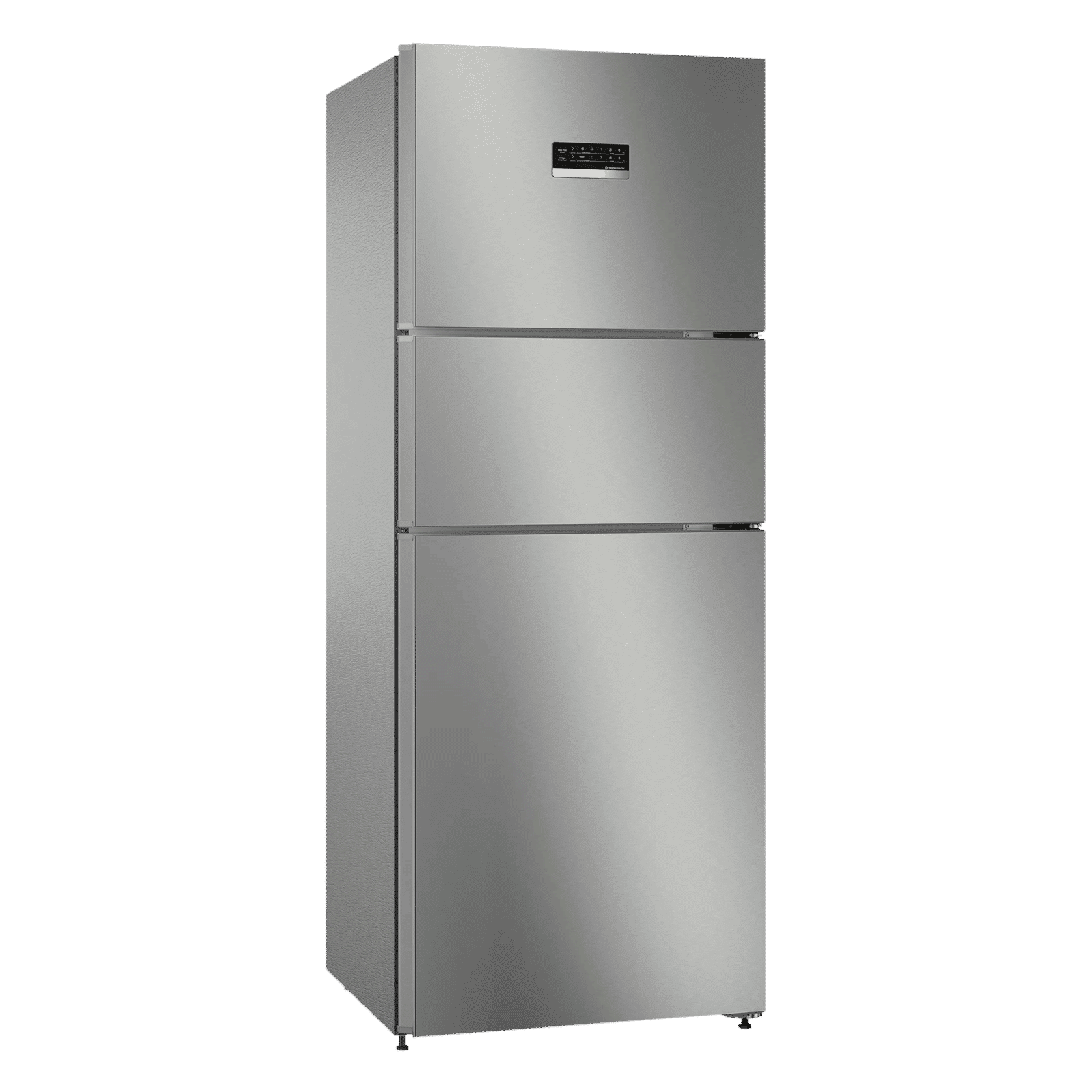 BOSCH Series 4 303 Litres Frost Free Triple Door Convertible Refrigerator with Temperature Display (CMC33S05NI, Shiney Silver)_4