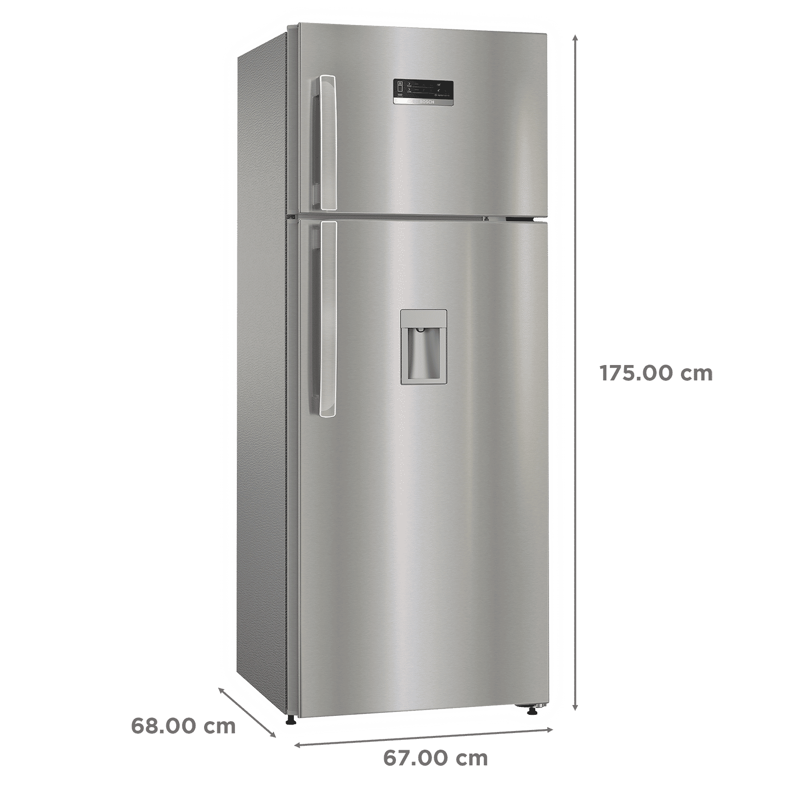 BOSCH Series 4 358 Litres 3 Star Frost Free Double Door Convertible Refrigerator with Temperature Display (CTC35S03DI, Shiney Silver) BOSCH Series 4 358 Litres 3 Star Frost Free Double Door Convertible Refrigerator with Temperature Display (CTC35S03DI, Shiney Silver)_3