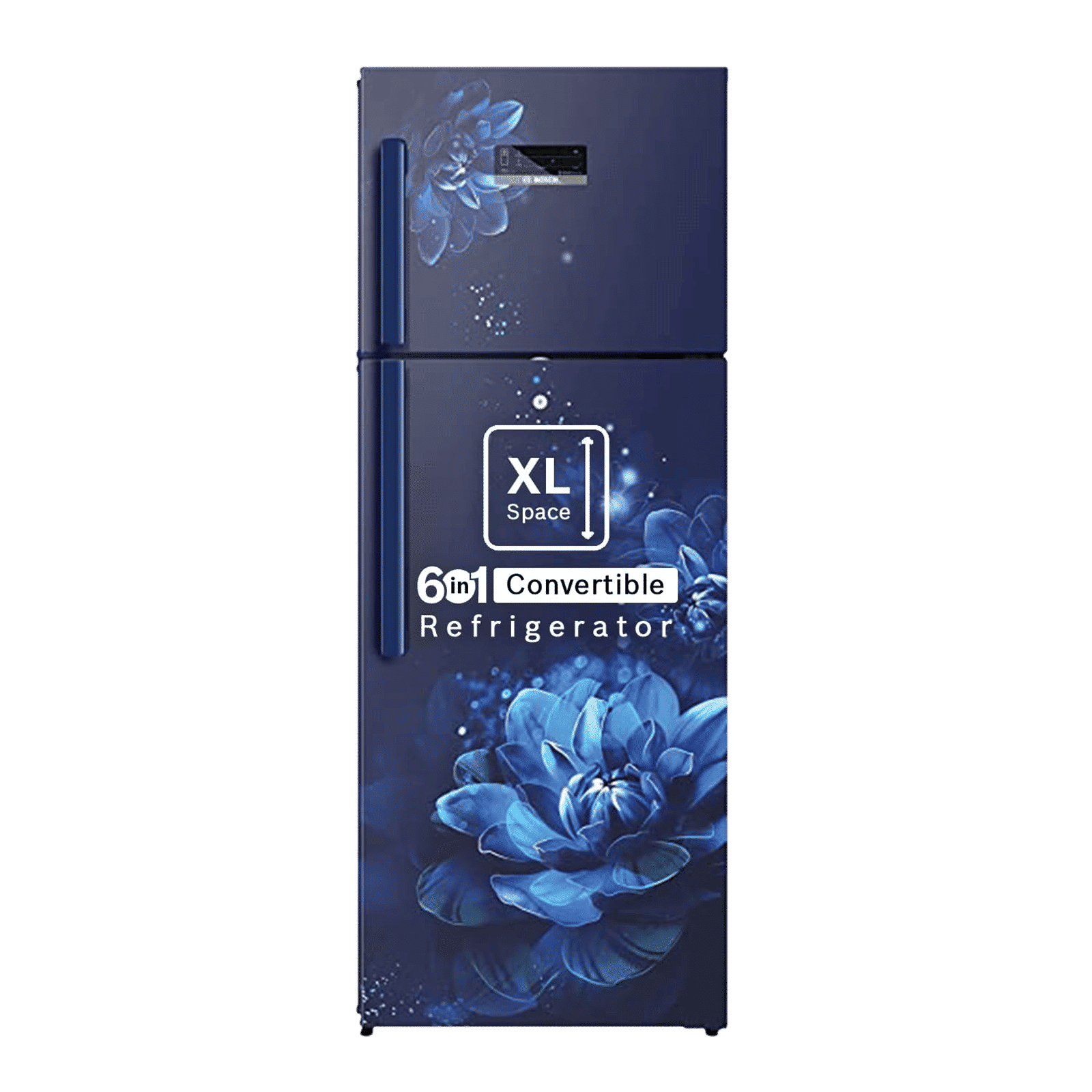 BOSCH Series 4 358 Litres 3 Star Frost Free Double Door Refrigerator with Temperature Display (CTC35B23EI, Sevian Blue) BOSCH Series 4 358 Litres 3 Star Frost Free Double Door Refrigerator with Temperature Display (CTC35B23EI, Sevian Blue)_1