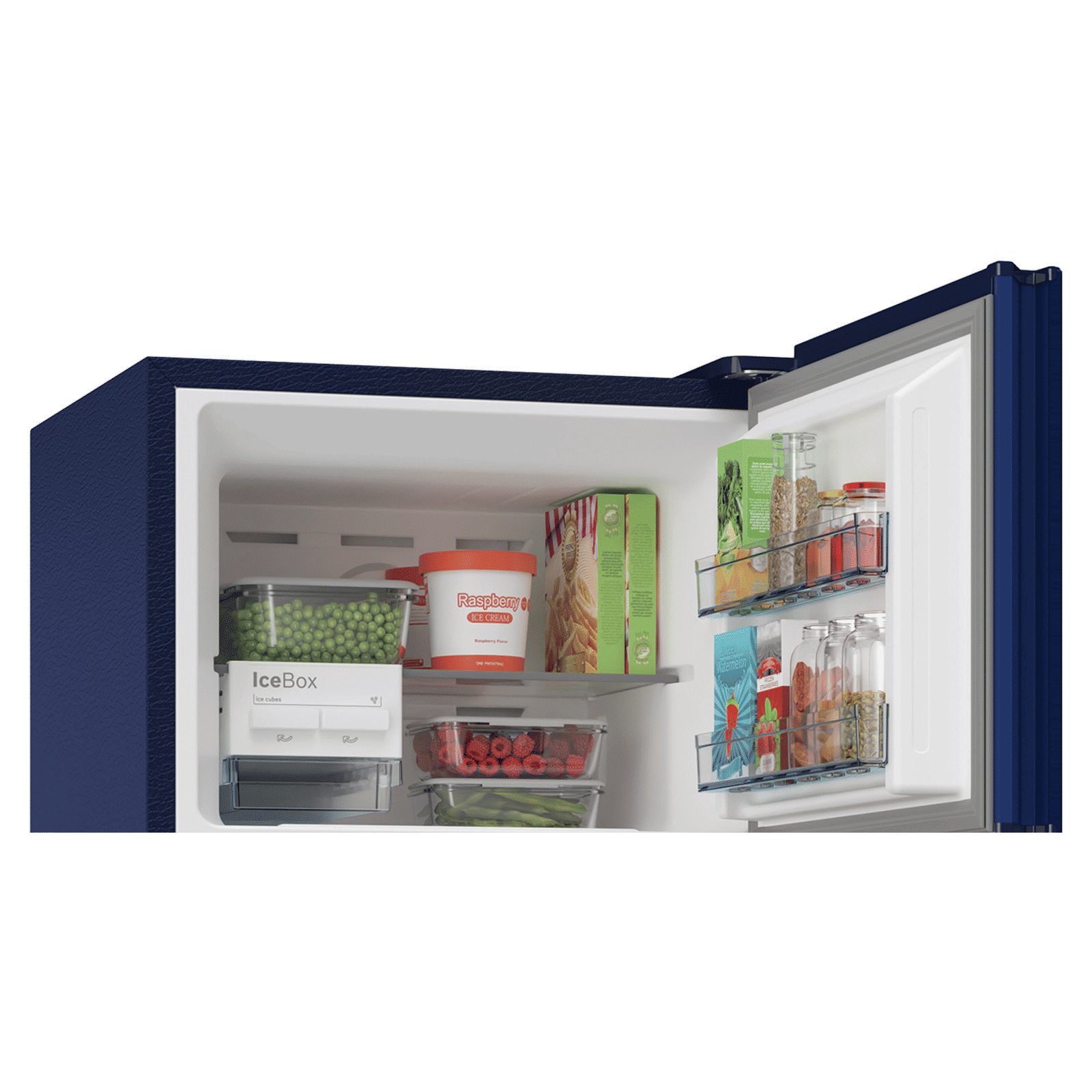 BOSCH Series 4 358 Litres 3 Star Frost Free Double Door Convertible Refrigerator with Temperature Display (CTC35BT3NI, Transition Blue)_7