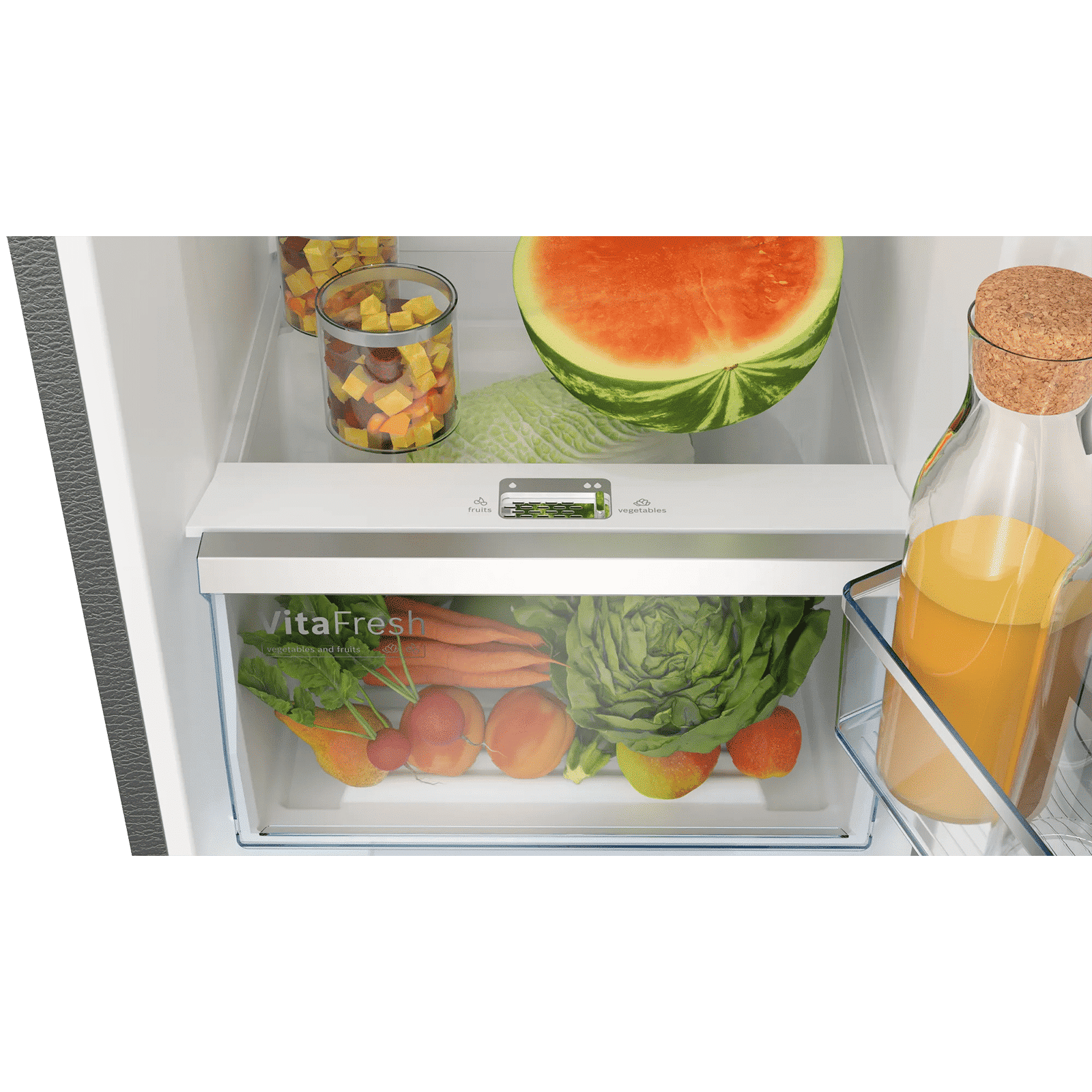 BOSCH Series 4 290 Litres 4 Star Frost Free Double Door Convertible Refrigerator with Water Dispenser (CTC29S04DI, Shiney Silver)_10