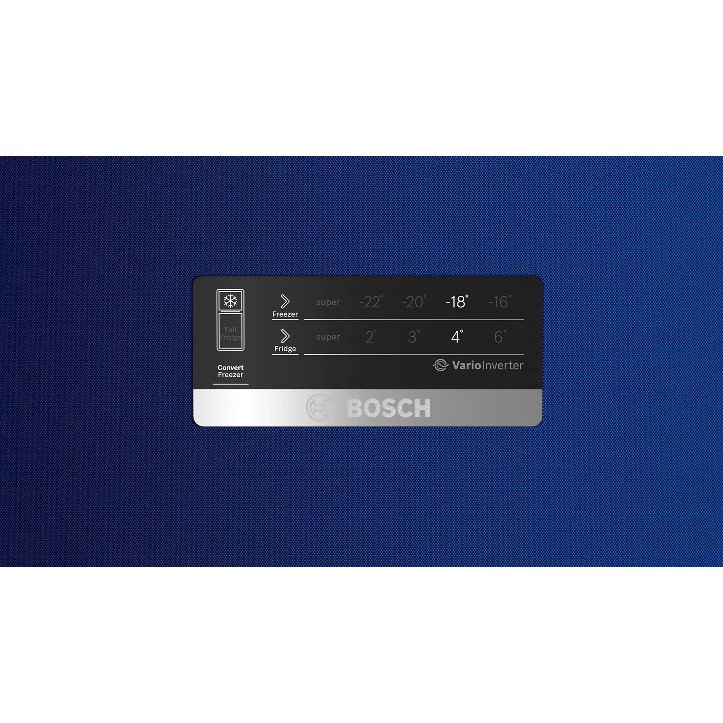 BOSCH Series 4 263 Litres 4 Star Frost Free Double Door Convertible Refrigerator with Temperature Display (CTC27BT4NI, Transition Blue) BOSCH Series 4 263 Litres 4 Star Frost Free Double Door Convertible Refrigerator with Temperature Display (CTC27BT4NI, Transition Blue)_7