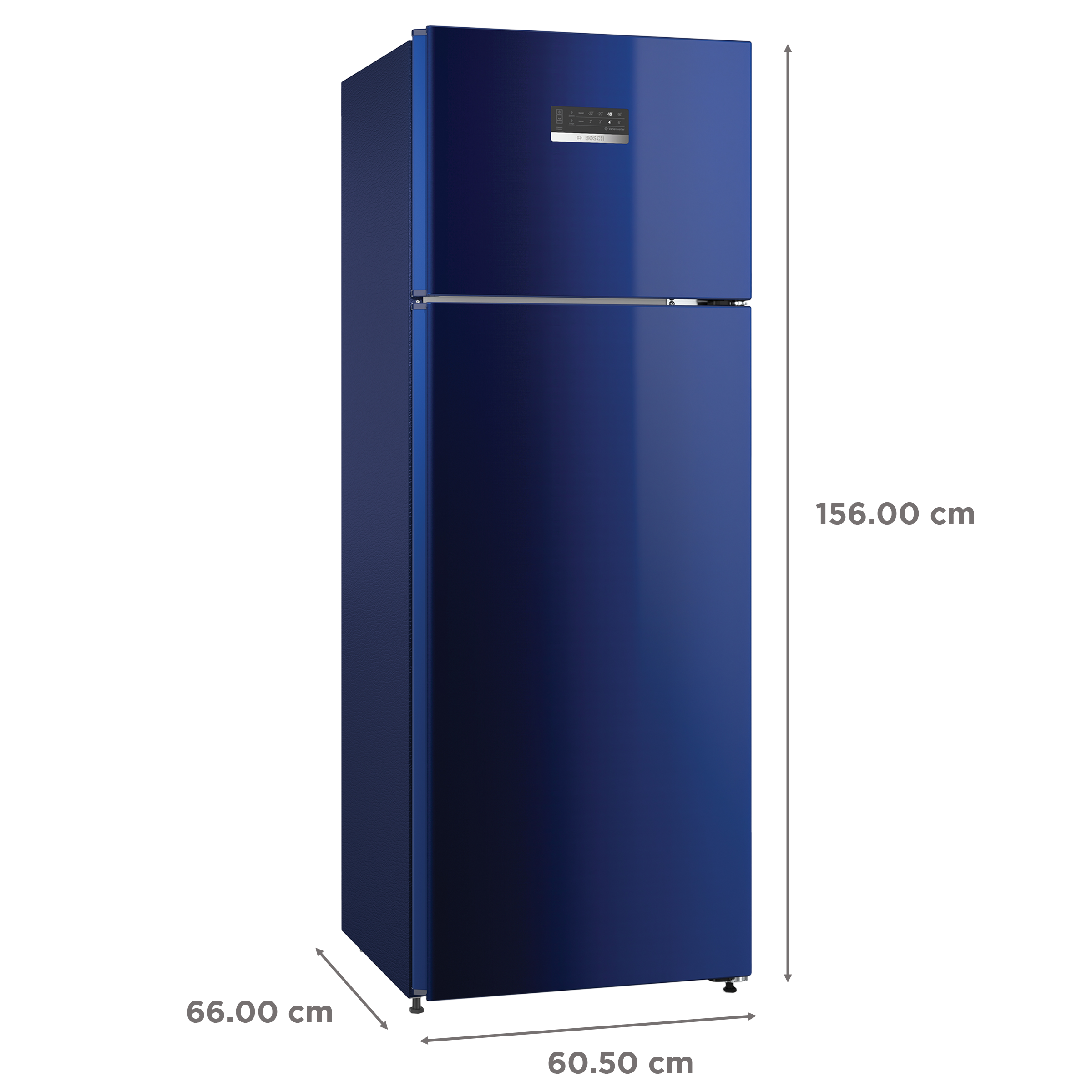 BOSCH Series 4 263 Litres 4 Star Frost Free Double Door Convertible Refrigerator with Temperature Display (CTC27BT4NI, Transition Blue) BOSCH Series 4 263 Litres 4 Star Frost Free Double Door Convertible Refrigerator with Temperature Display (CTC27BT4NI, Transition Blue)_3