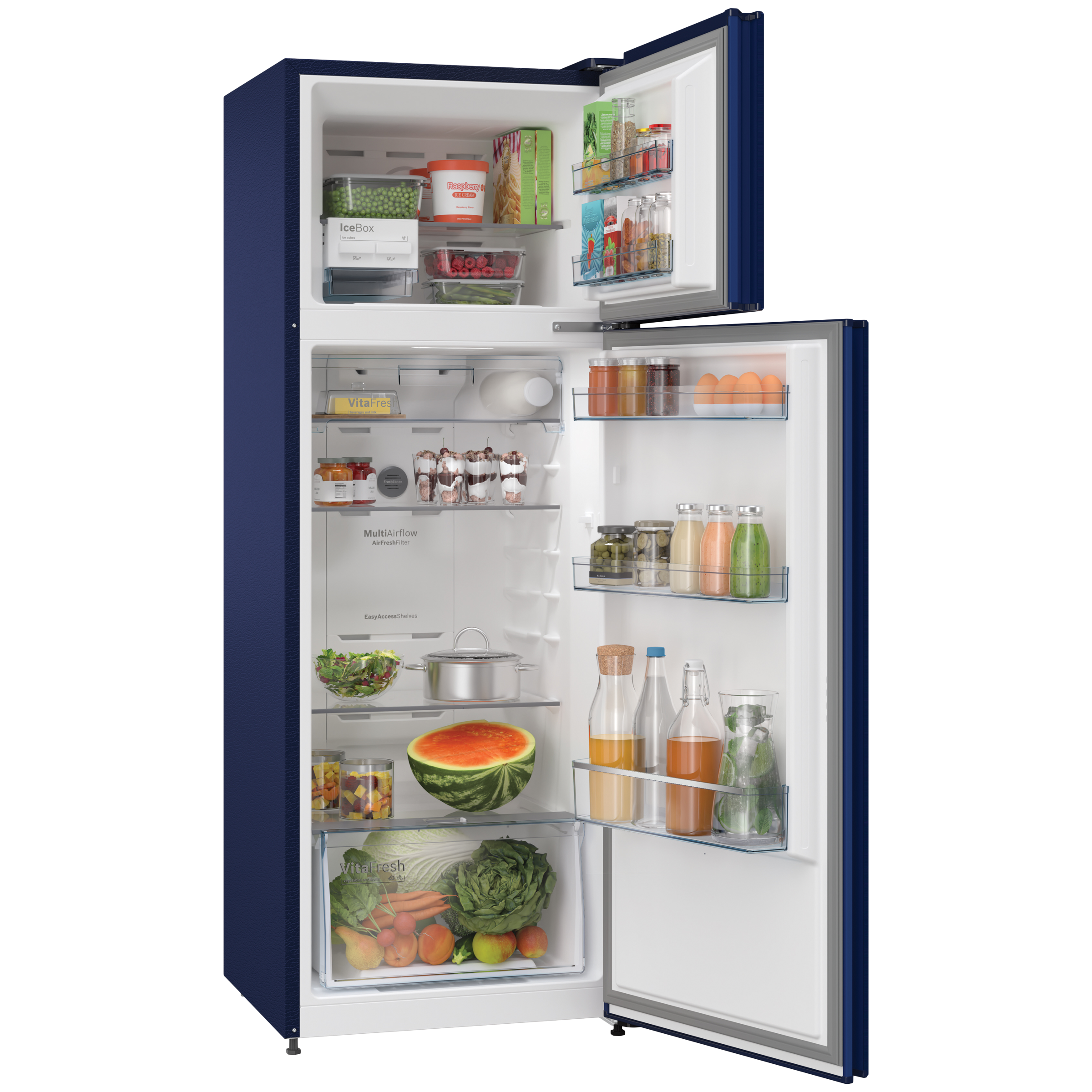 BOSCH Series 4 263 Litres 4 Star Frost Free Double Door Convertible Refrigerator with Temperature Display (CTC27BT4NI, Transition Blue) BOSCH Series 4 263 Litres 4 Star Frost Free Double Door Convertible Refrigerator with Temperature Display (CTC27BT4NI, Transition Blue)_4