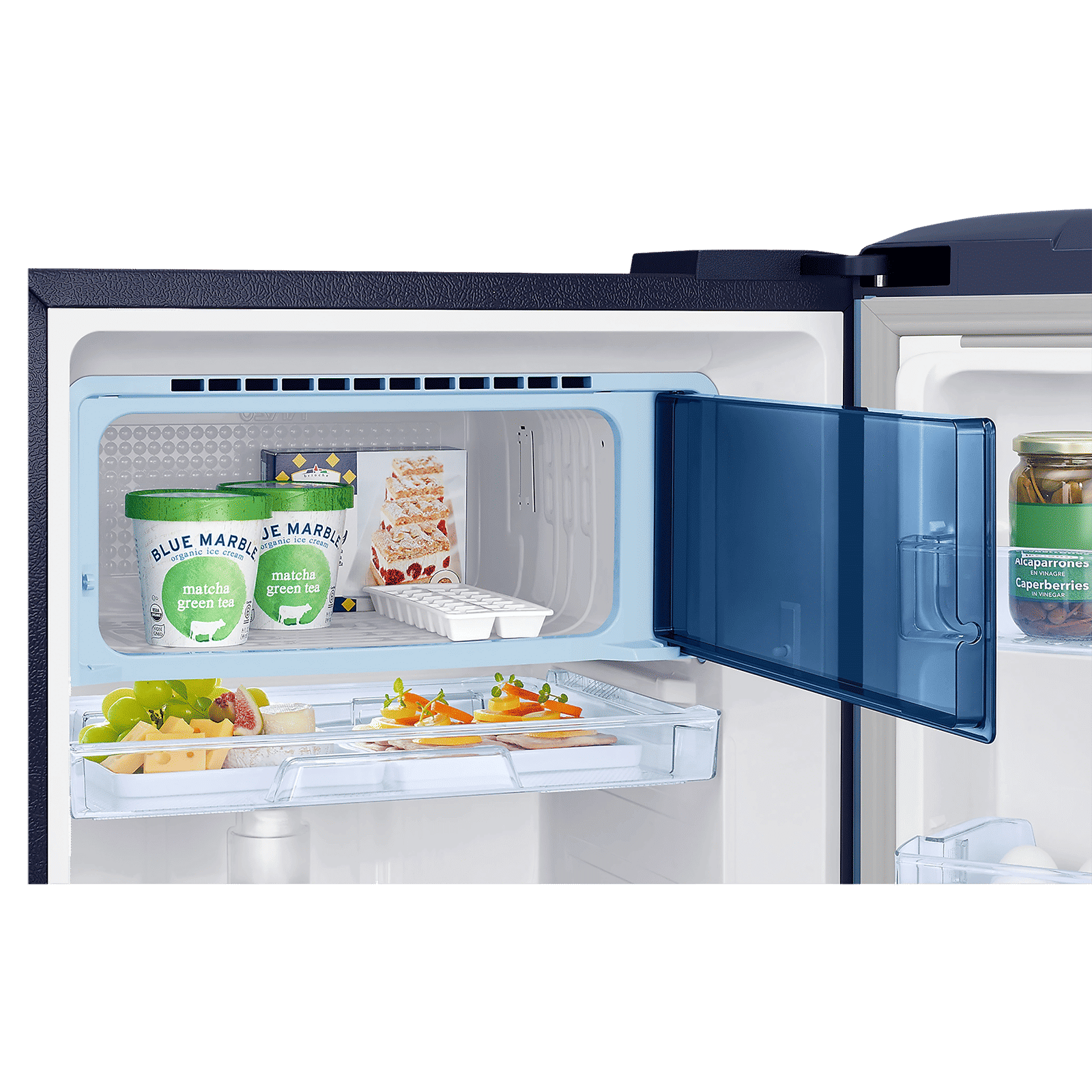 SAMSUNG Digi-Touch Cool 198 Litres 4 Star Direct Cool Single Door Refrigerator with Base Stand Drawer (RR21A2E2X9U/HL, Paradise Bloom Blue)_8