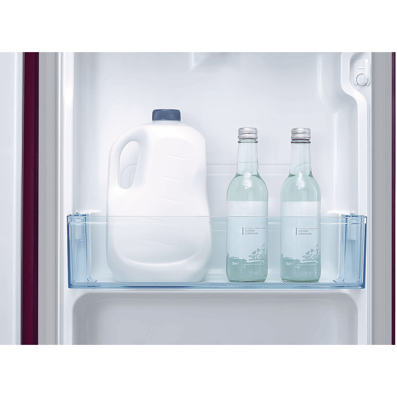 SAMSUNG Grande 192 Litres 3 Star Direct Cool Single Door Refrigerator with Base Stand Drawer (RR20A182YCR/HL, Camellia Purple)_9