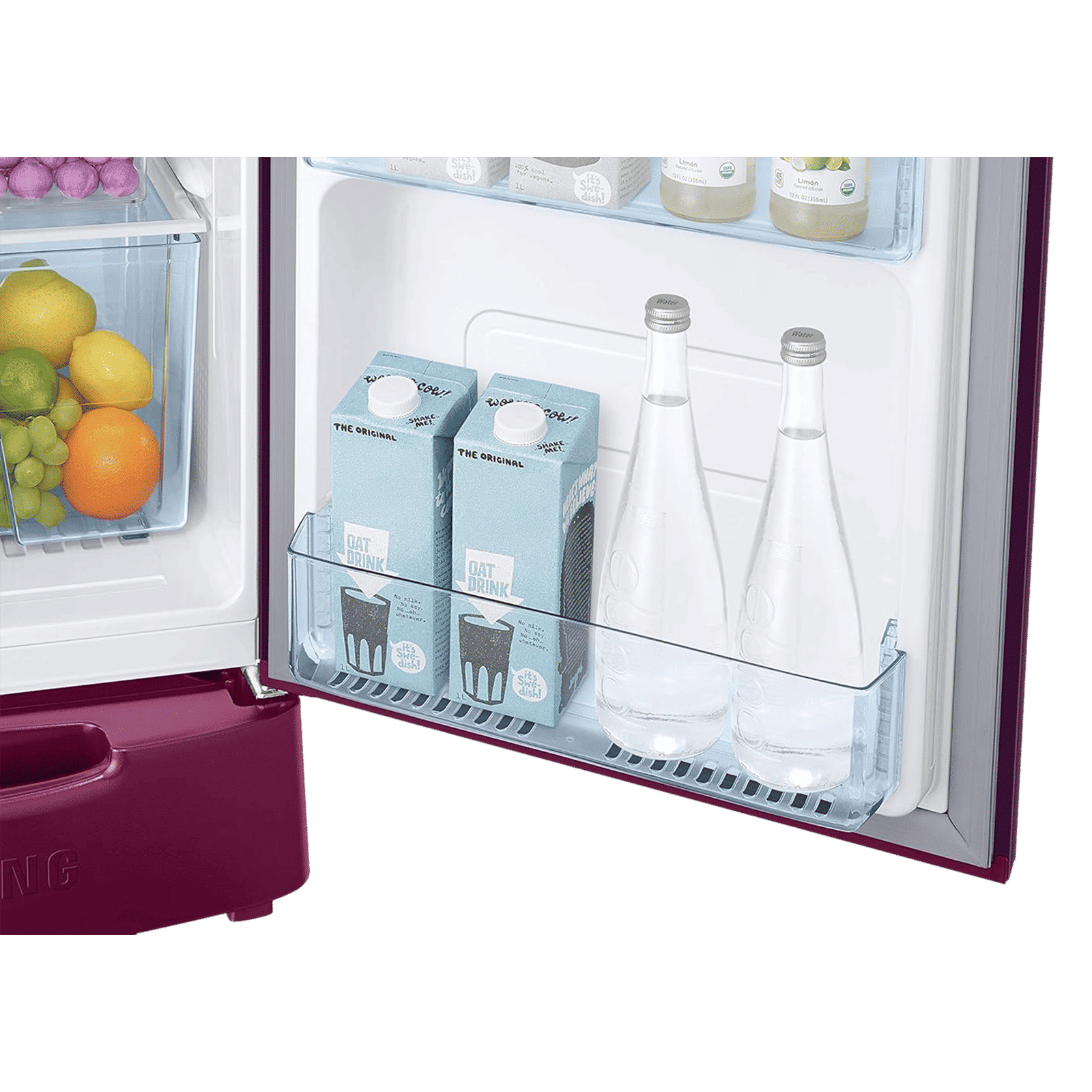 SAMSUNG Grande 192 Litres 3 Star Direct Cool Single Door Refrigerator with Base Stand Drawer (RR20A182YCR/HL, Camellia Purple)_10