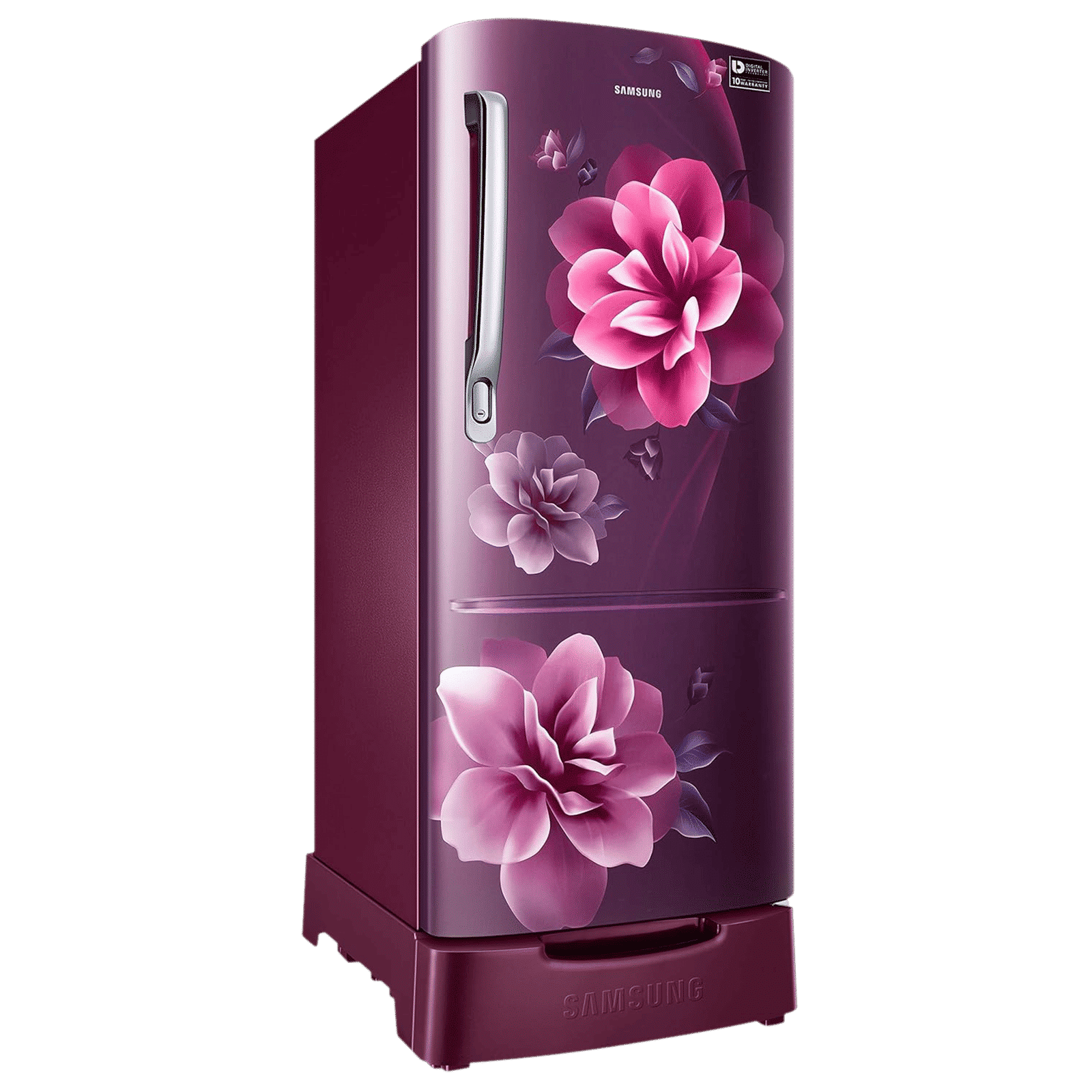 SAMSUNG Grande 192 Litres 3 Star Direct Cool Single Door Refrigerator with Base Stand Drawer (RR20A182YCR/HL, Camellia Purple)_14