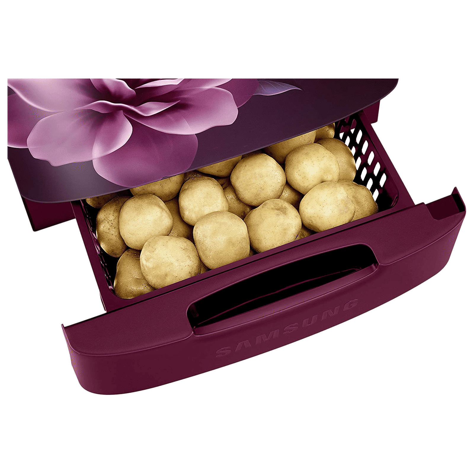 SAMSUNG Grande 192 Litres 3 Star Direct Cool Single Door Refrigerator with Base Stand Drawer (RR20A182YCR/HL, Camellia Purple)_15