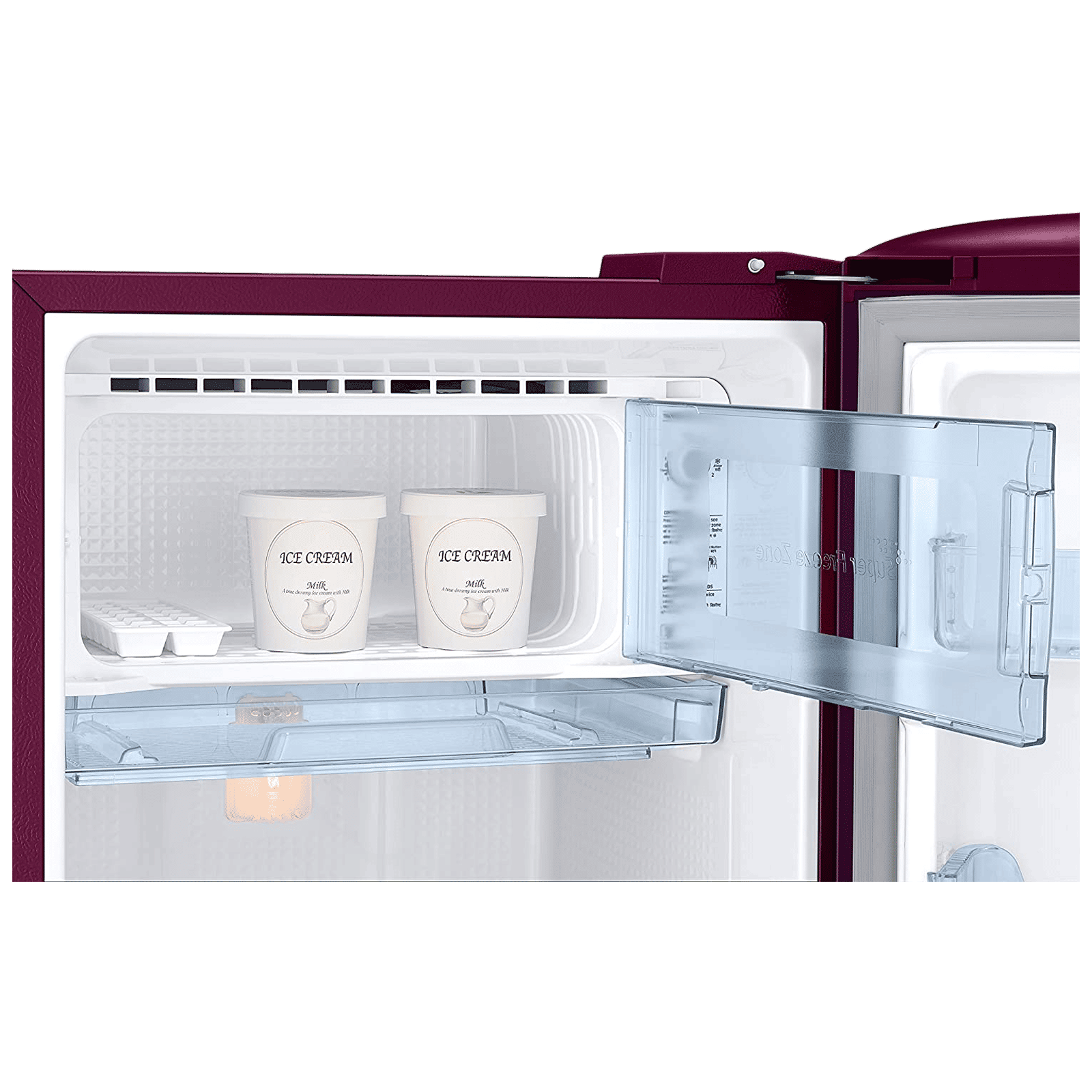 SAMSUNG Grande 192 Litres 3 Star Direct Cool Single Door Refrigerator with Base Stand Drawer (RR20A182YCR/HL, Camellia Purple)_8