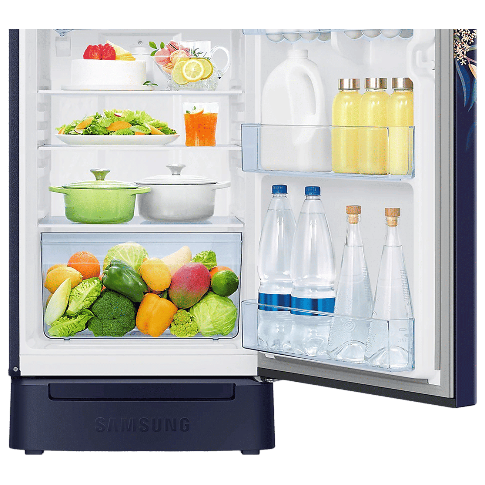 SAMSUNG Digi-Touch Cool 198 Litres 3 Star Direct Cool Single Door Refrigerator with Base Stand Drawer (RR21A2F2YTU/HL, Delight Indigo) SAMSUNG Digi-Touch Cool 198 Litres 3 Star Direct Cool Single Door Refrigerator with Base Stand Drawer (RR21A2F2YTU/HL, Delight Indigo)_13