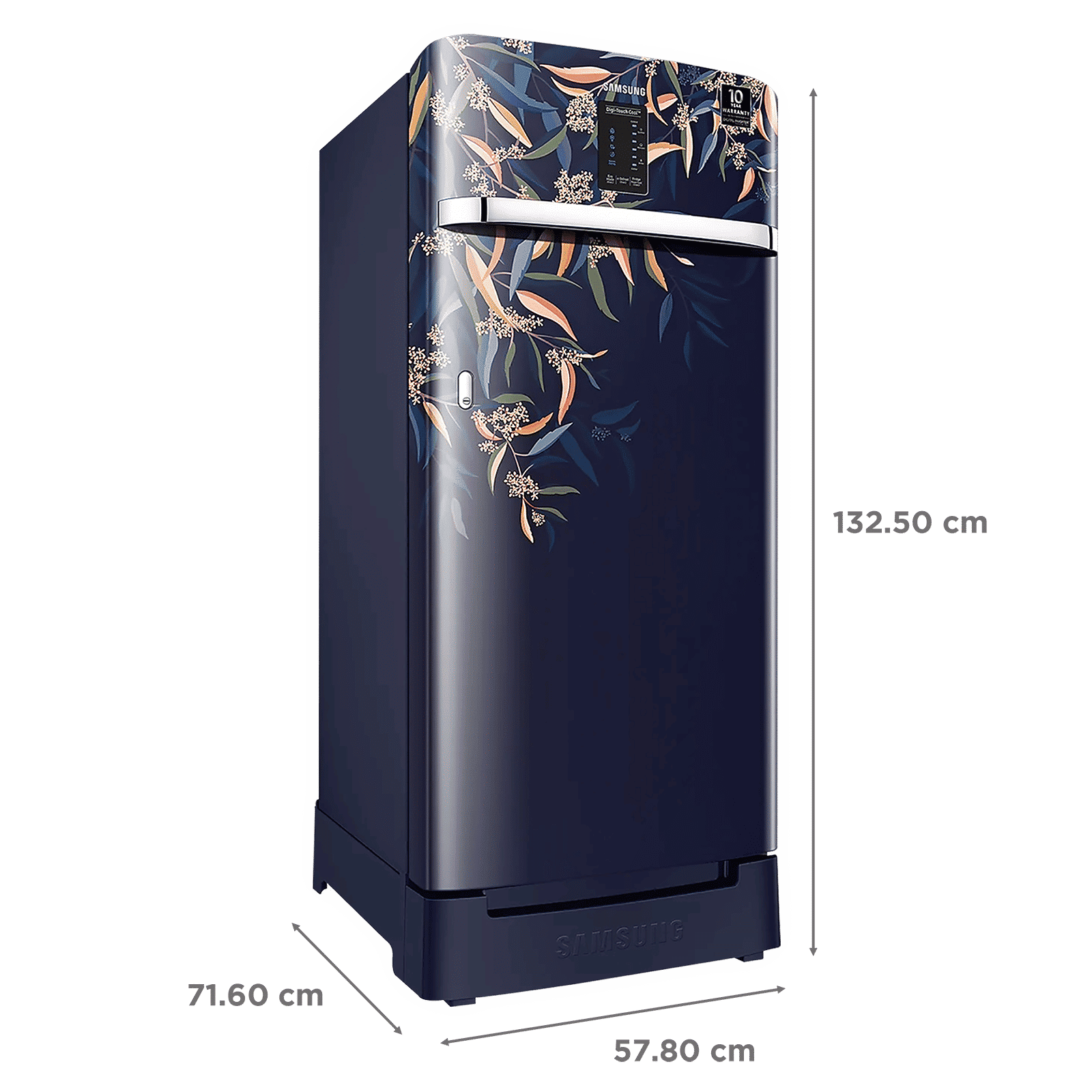 SAMSUNG Digi-Touch Cool 198 Litres 3 Star Direct Cool Single Door Refrigerator with Base Stand Drawer (RR21A2F2YTU/HL, Delight Indigo) SAMSUNG Digi-Touch Cool 198 Litres 3 Star Direct Cool Single Door Refrigerator with Base Stand Drawer (RR21A2F2YTU/HL, Delight Indigo)_3