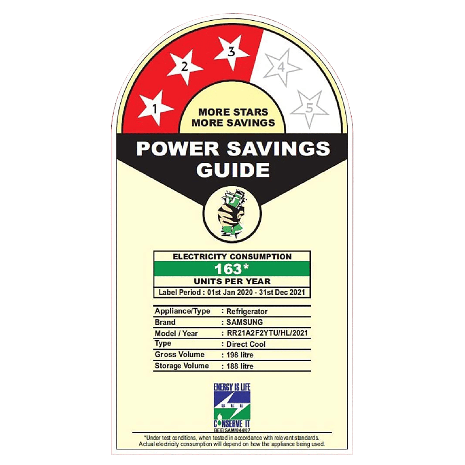 SAMSUNG Digi-Touch Cool 198 Litres 3 Star Direct Cool Single Door Refrigerator with Base Stand Drawer (RR21A2F2YTU/HL, Delight Indigo) SAMSUNG Digi-Touch Cool 198 Litres 3 Star Direct Cool Single Door Refrigerator with Base Stand Drawer (RR21A2F2YTU/HL, Delight Indigo)_8