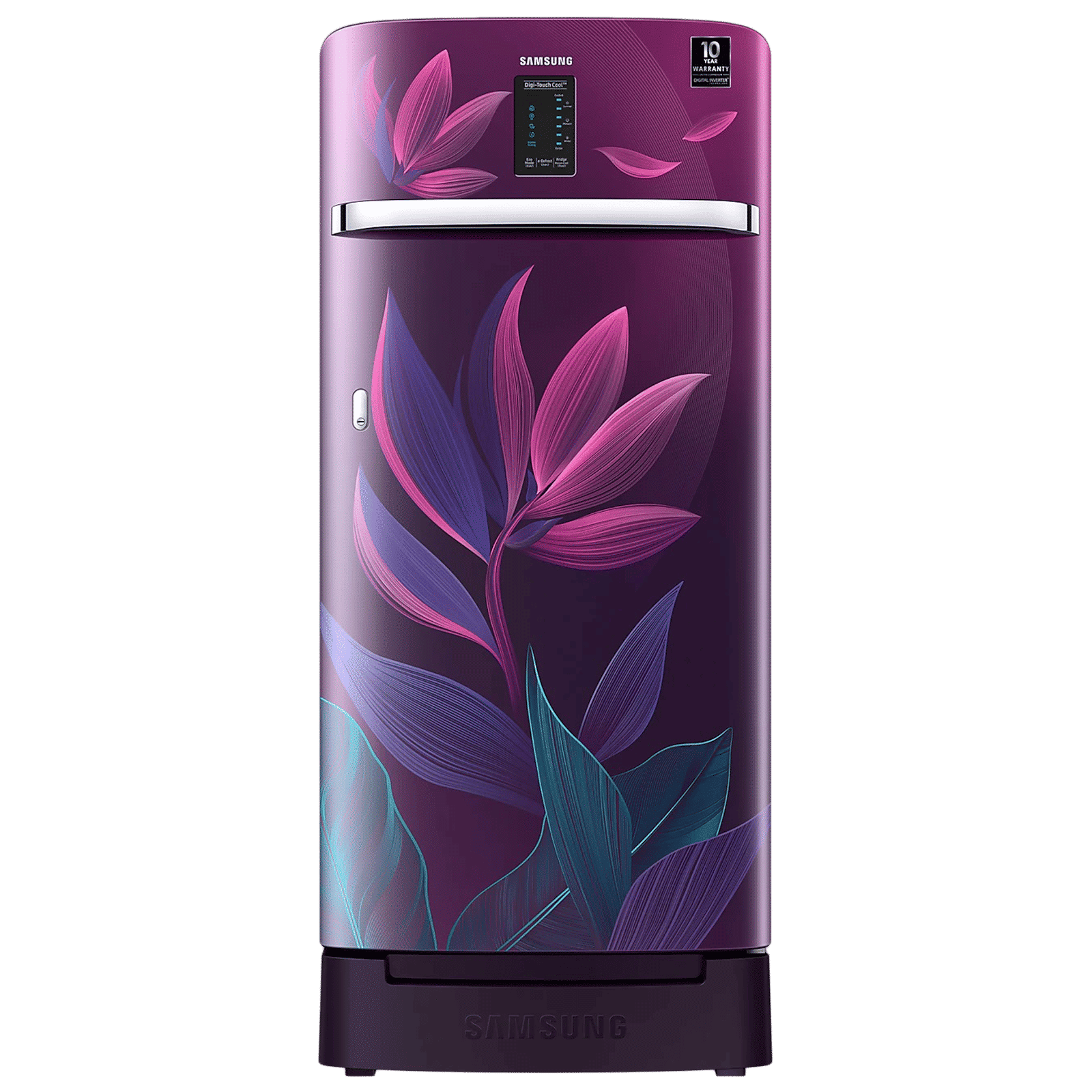 SAMSUNG Digi-Touch Cool 198 Litres 4 Star Direct Cool Single Door Refrigerator with Base Stand Drawer (RR21A2F2X9R/HL, Paradise Bloom Purple)_1