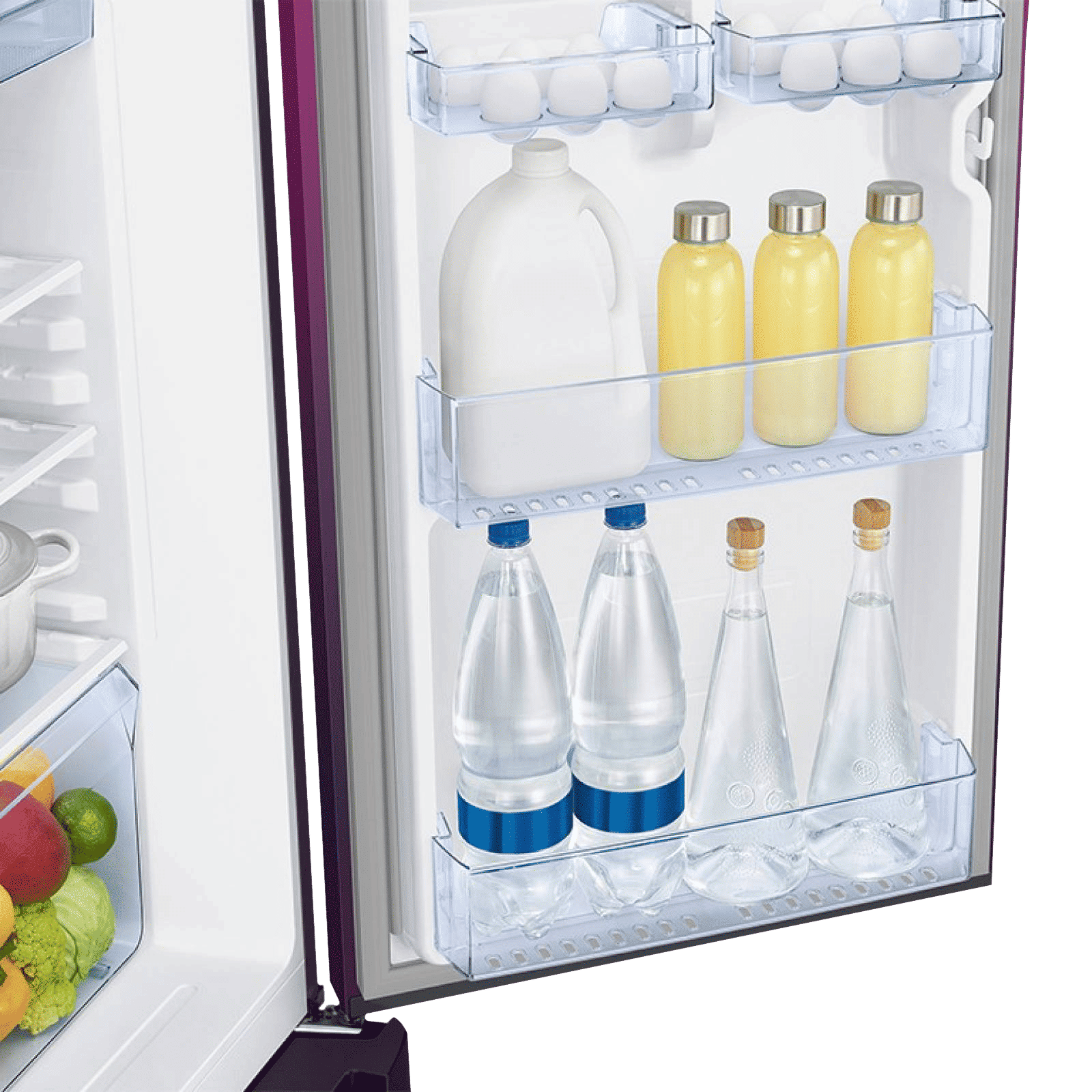 SAMSUNG Digi-Touch Cool 198 Litres 4 Star Direct Cool Single Door Refrigerator with Base Stand Drawer (RR21A2F2X9R/HL, Paradise Bloom Purple)_10