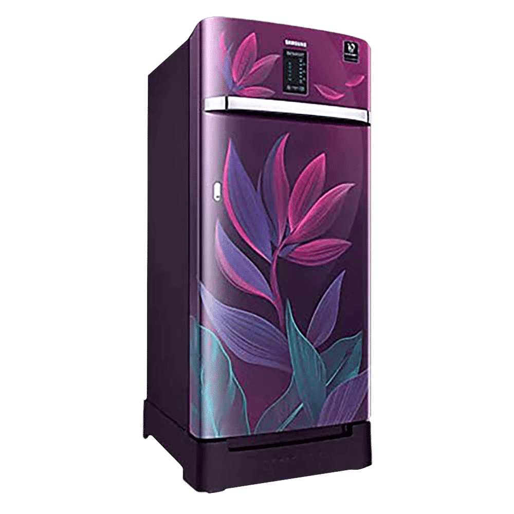 SAMSUNG Digi-Touch Cool 198 Litres 4 Star Direct Cool Single Door Refrigerator with Base Stand Drawer (RR21A2F2X9R/HL, Paradise Bloom Purple)_15