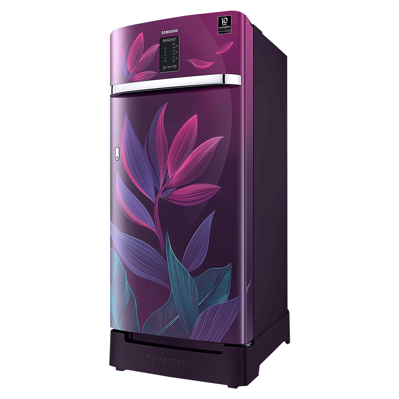 SAMSUNG Digi-Touch Cool 198 Litres 4 Star Direct Cool Single Door Refrigerator with Base Stand Drawer (RR21A2F2X9R/HL, Paradise Bloom Purple)_4
