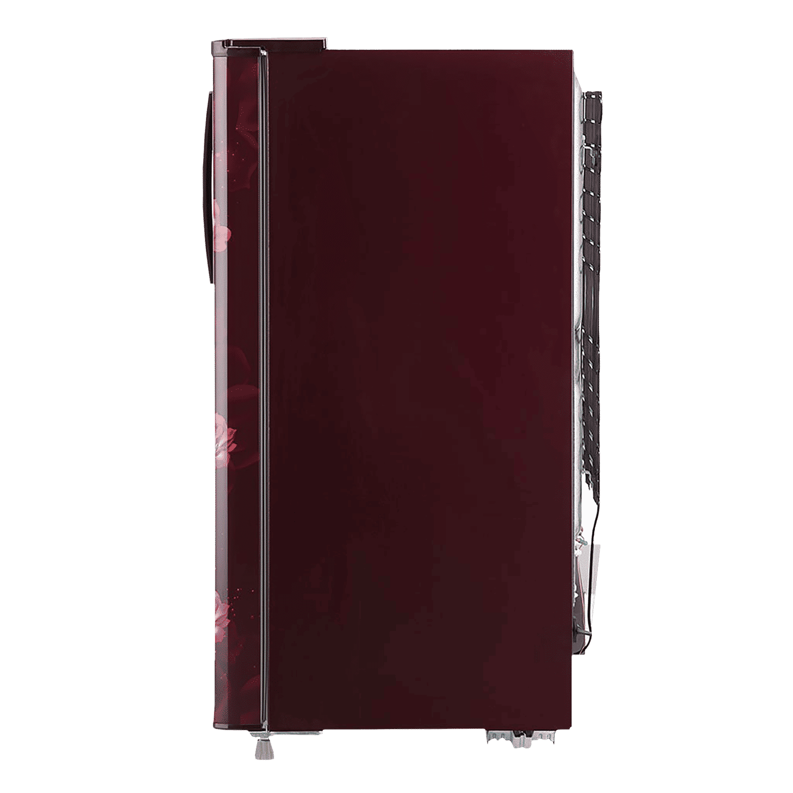 LG 185 Litres 1 Star Direct Cool Single Door Refrigerator with Stabilizer Free Operation (GL-B199OSJB.ASJZEB, Scarlet Jasmine)_11