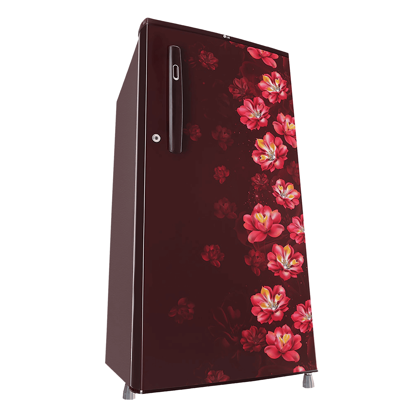LG 185 Litres 1 Star Direct Cool Single Door Refrigerator with Stabilizer Free Operation (GL-B199OSJB.ASJZEB, Scarlet Jasmine)_12