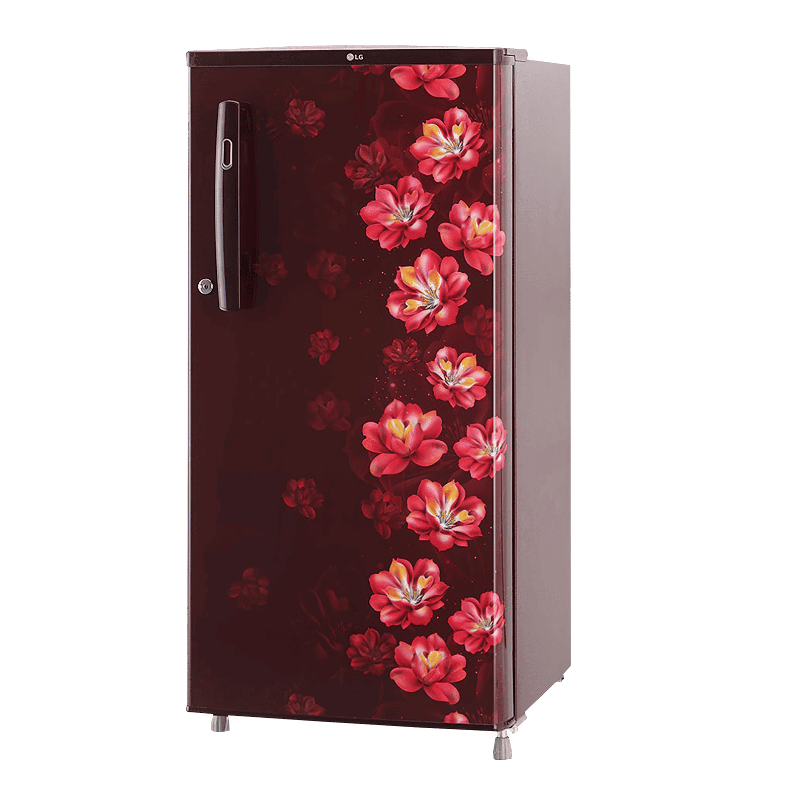 LG 185 Litres 1 Star Direct Cool Single Door Refrigerator with Stabilizer Free Operation (GL-B199OSJB.ASJZEB, Scarlet Jasmine)_4