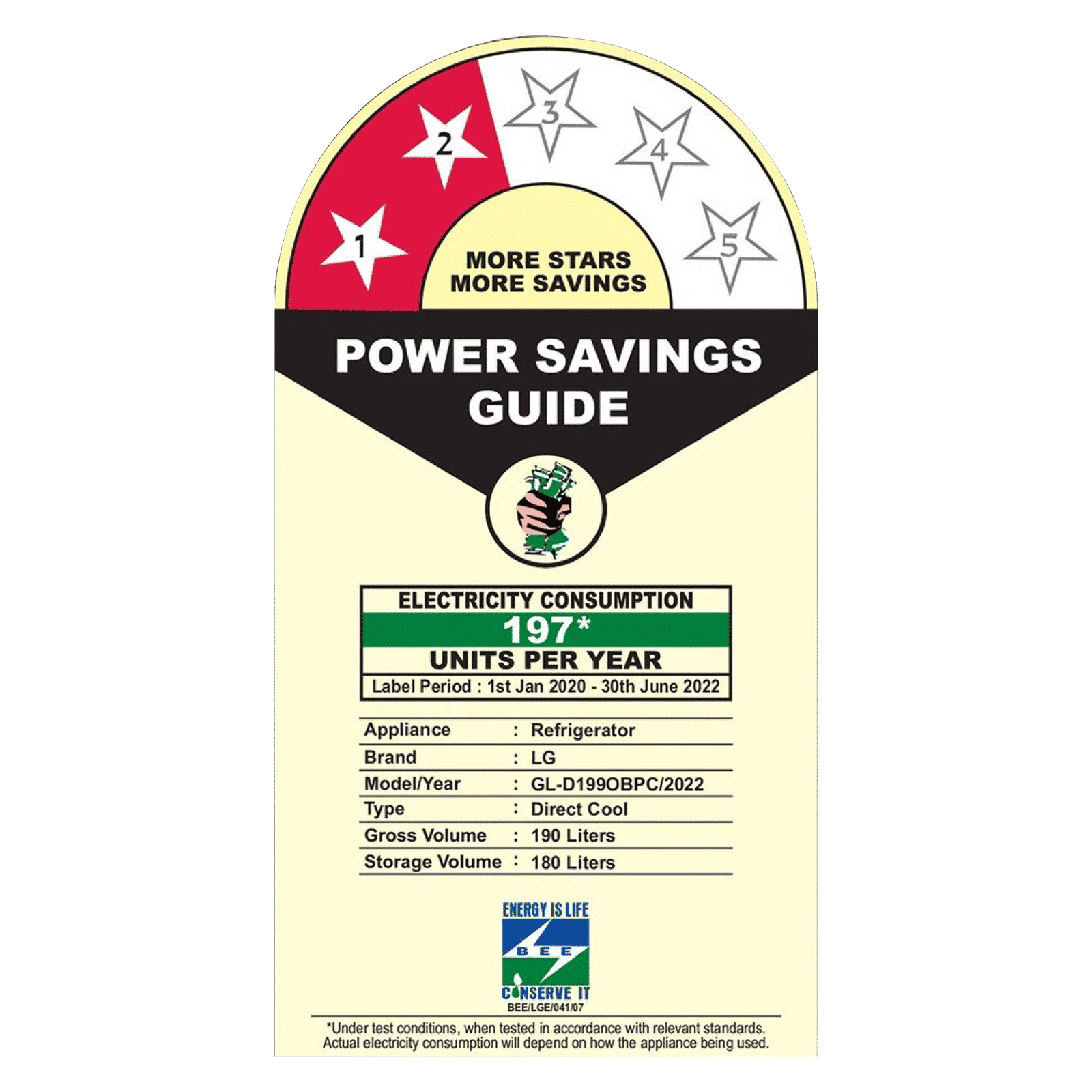 LG 190 Litres 2 Star Direct Cool Single Door Refrigerator with Stabilizer Free Operation (GL-D199OBPC.ABPZEB, Blue Plumeria)_9