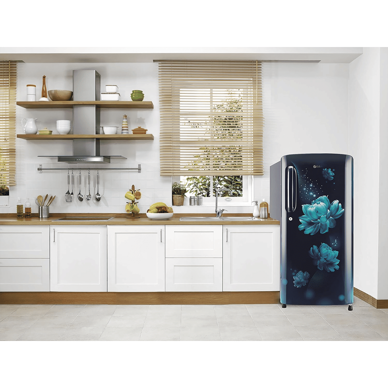 LG 190 Litres 3 Star Direct Cool Single Door Refrigerator with Stabilizer Free Operation (GL-B201ABCD.ABCZEB, Blue Charm)_12