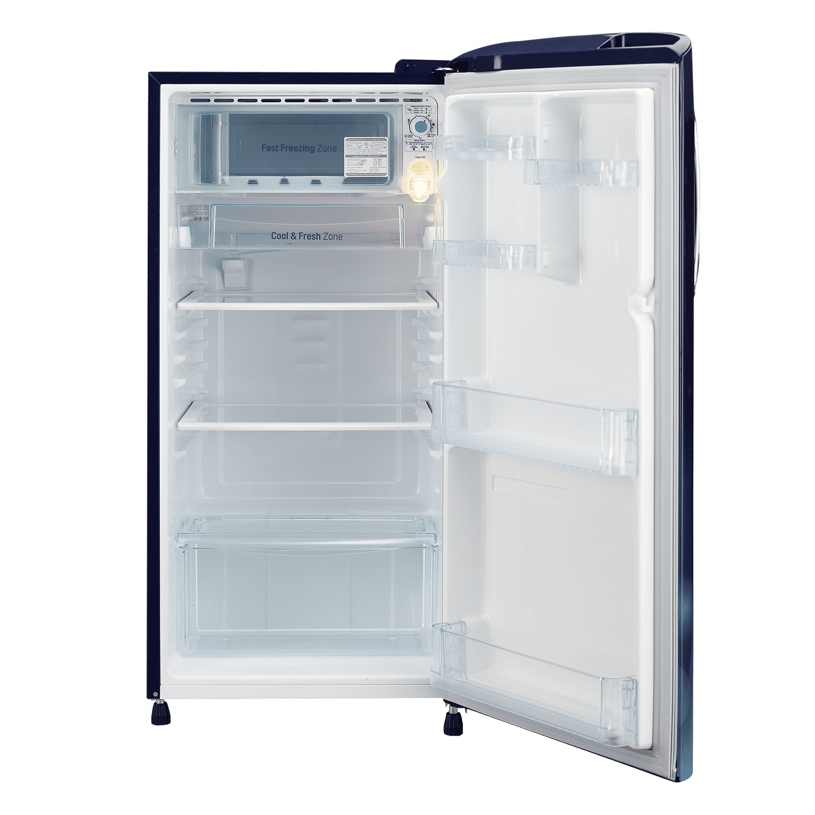 LG 190 Litres 3 Star Direct Cool Single Door Refrigerator with Stabilizer Free Operation (GL-B201ABCD.ABCZEB, Blue Charm)_6