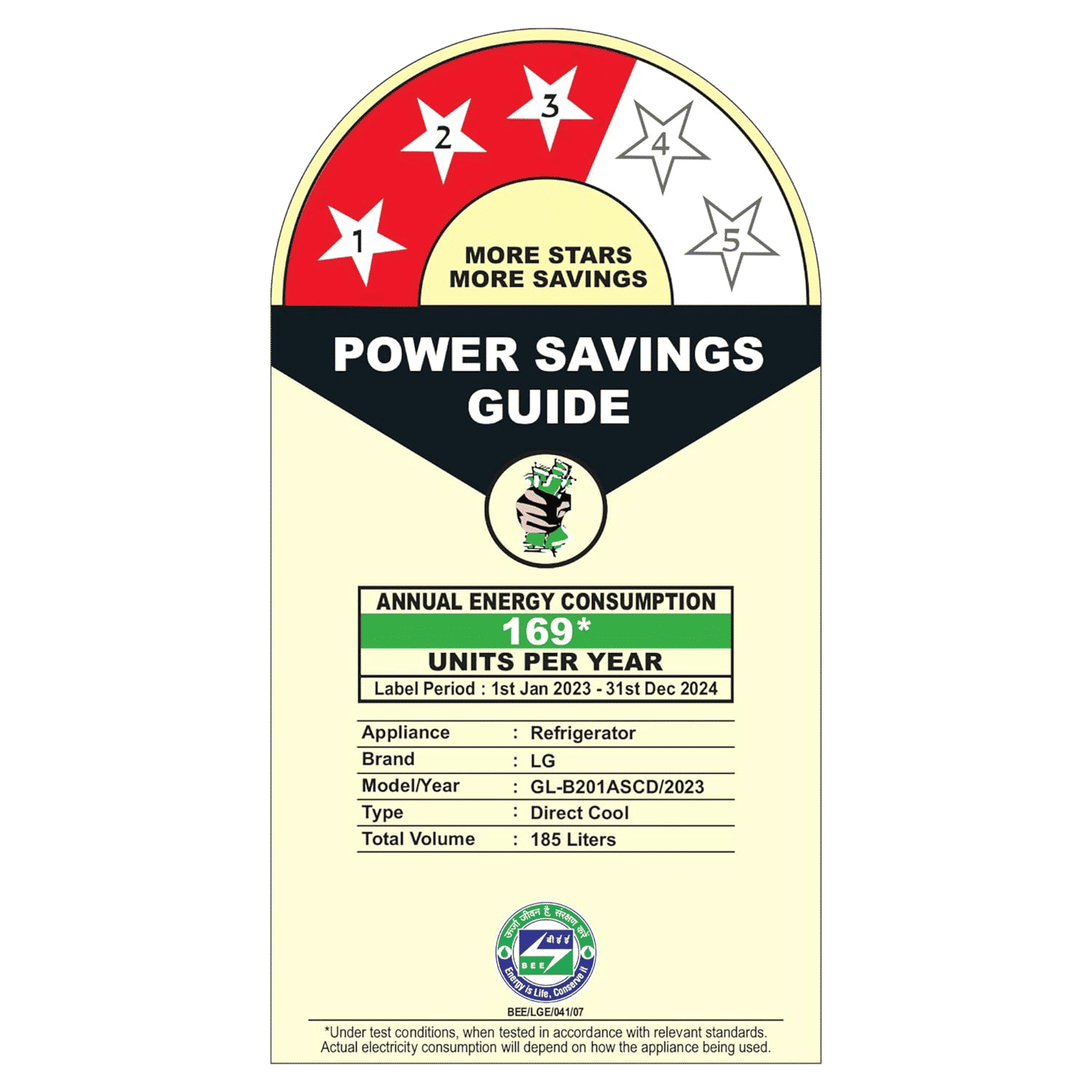 LG 190 Litres 3 Star Direct Cool Single Door Refrigerator with Stabilizer Free Operation (GL-B201ASCD.ASCZEB, Scarlet Charm)_7