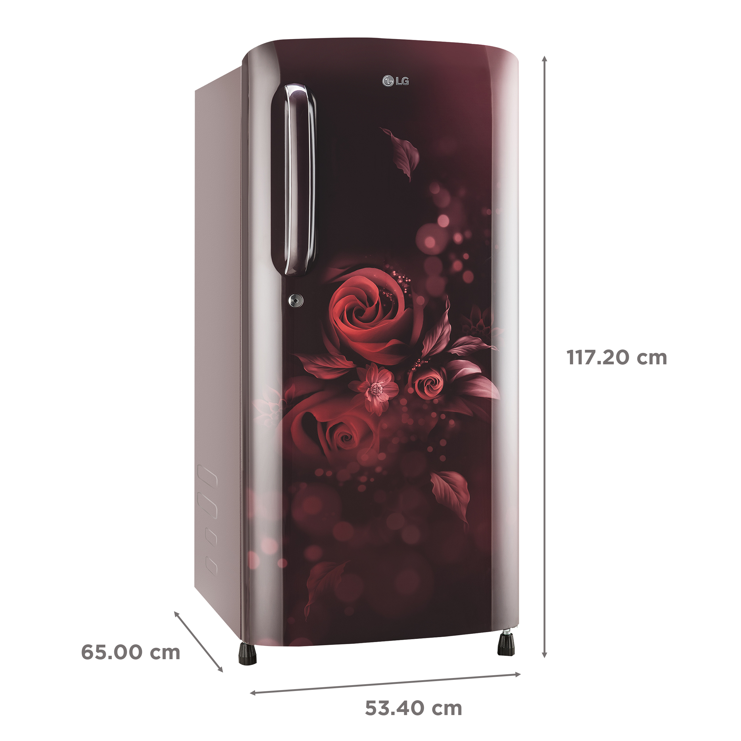 LG 190 Litres 3 Star Direct Cool Single Door Refrigerator with Stabilizer Free Operation (GL-B201ASED.ASEZEB, Scarlet Euphoria)_3