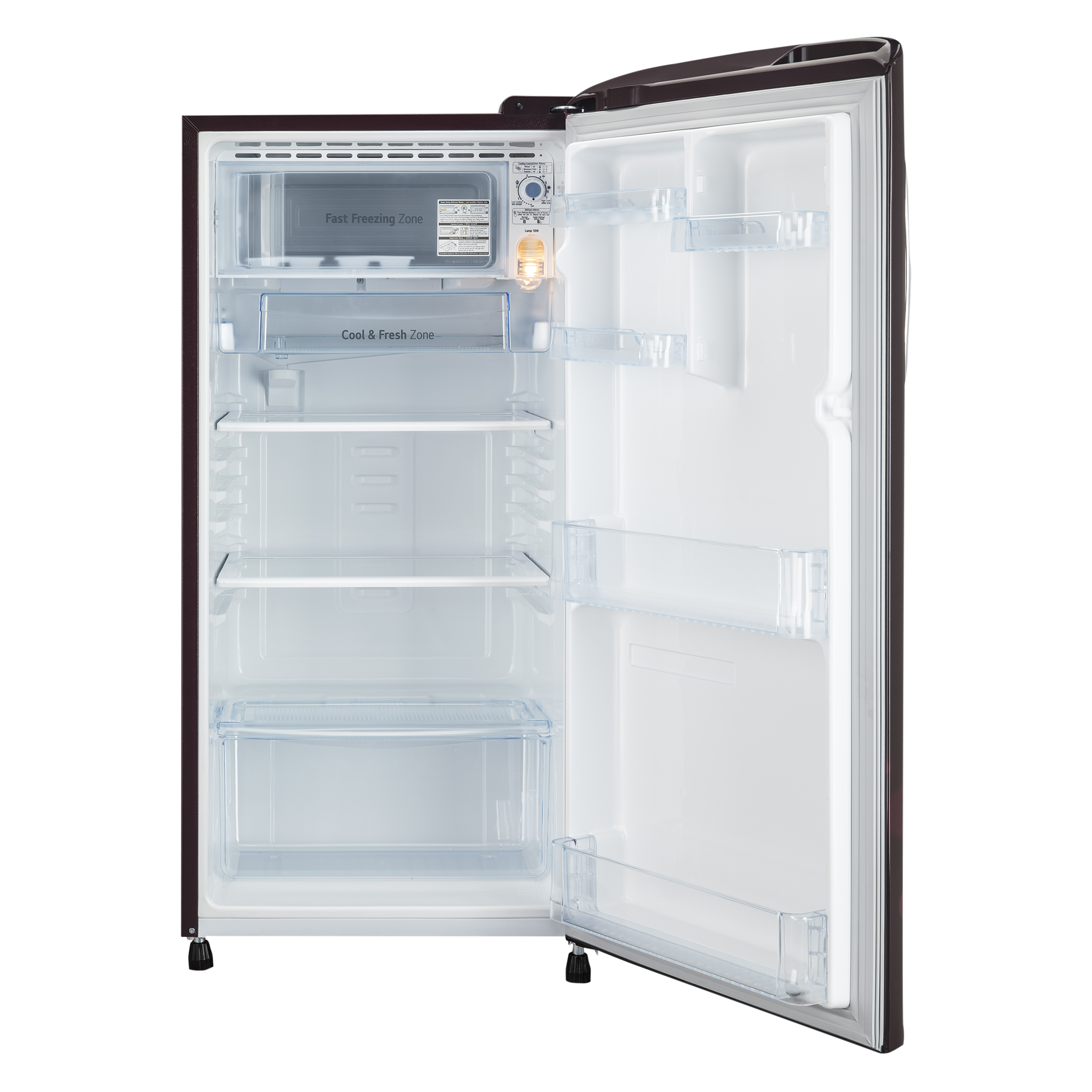LG 190 Litres 3 Star Direct Cool Single Door Refrigerator with Stabilizer Free Operation (GL-B201ASED.ASEZEB, Scarlet Euphoria)_6