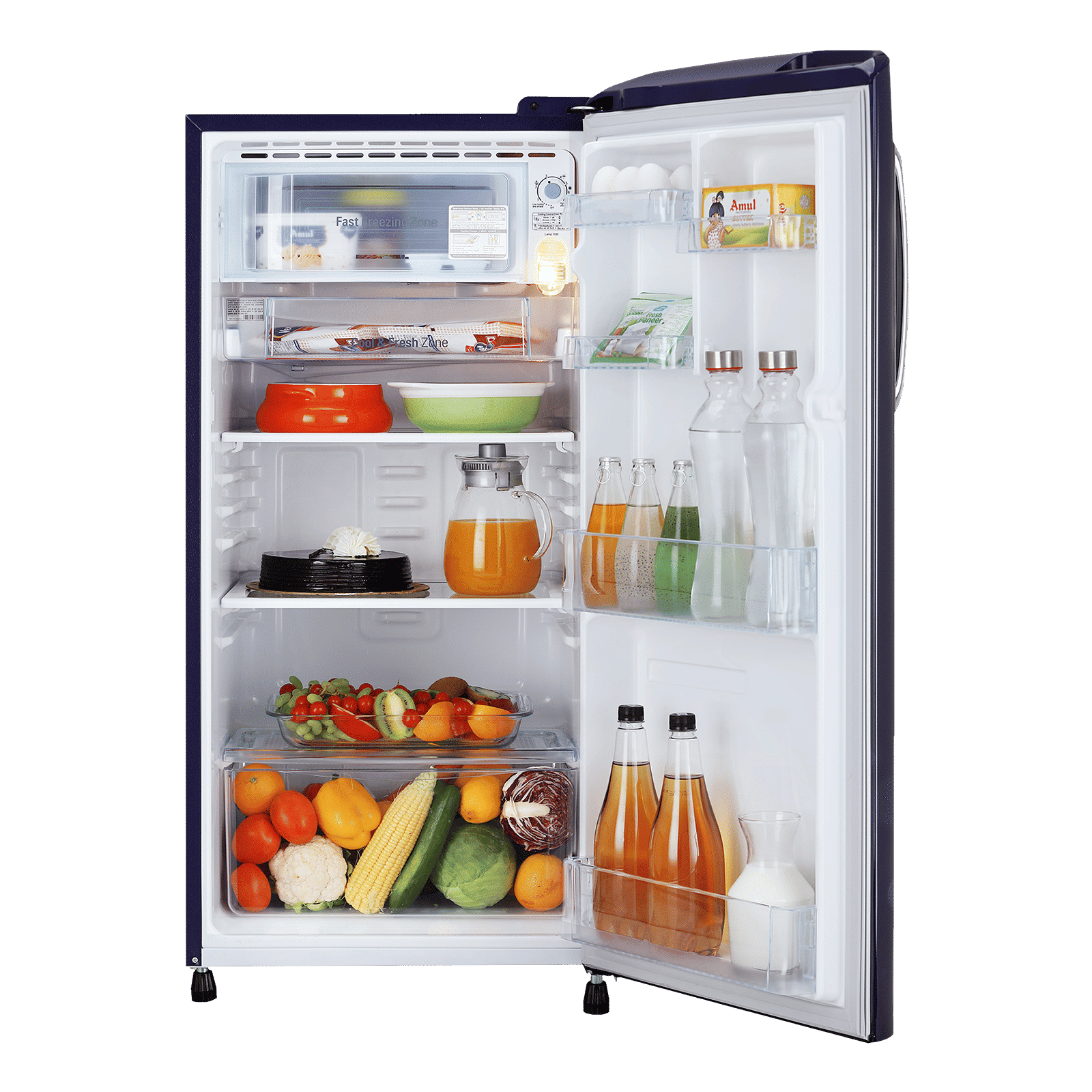 LG 190 Litres 3 Star Direct Cool Single Door Refrigerator with Stabilizer Free Operation (GL-B201ABED.ABEZEB, Blue Euphoria) LG 190 Litres 3 Star Direct Cool Single Door Refrigerator with Stabilizer Free Operation (GL-B201ABED.ABEZEB, Blue Euphoria)_5