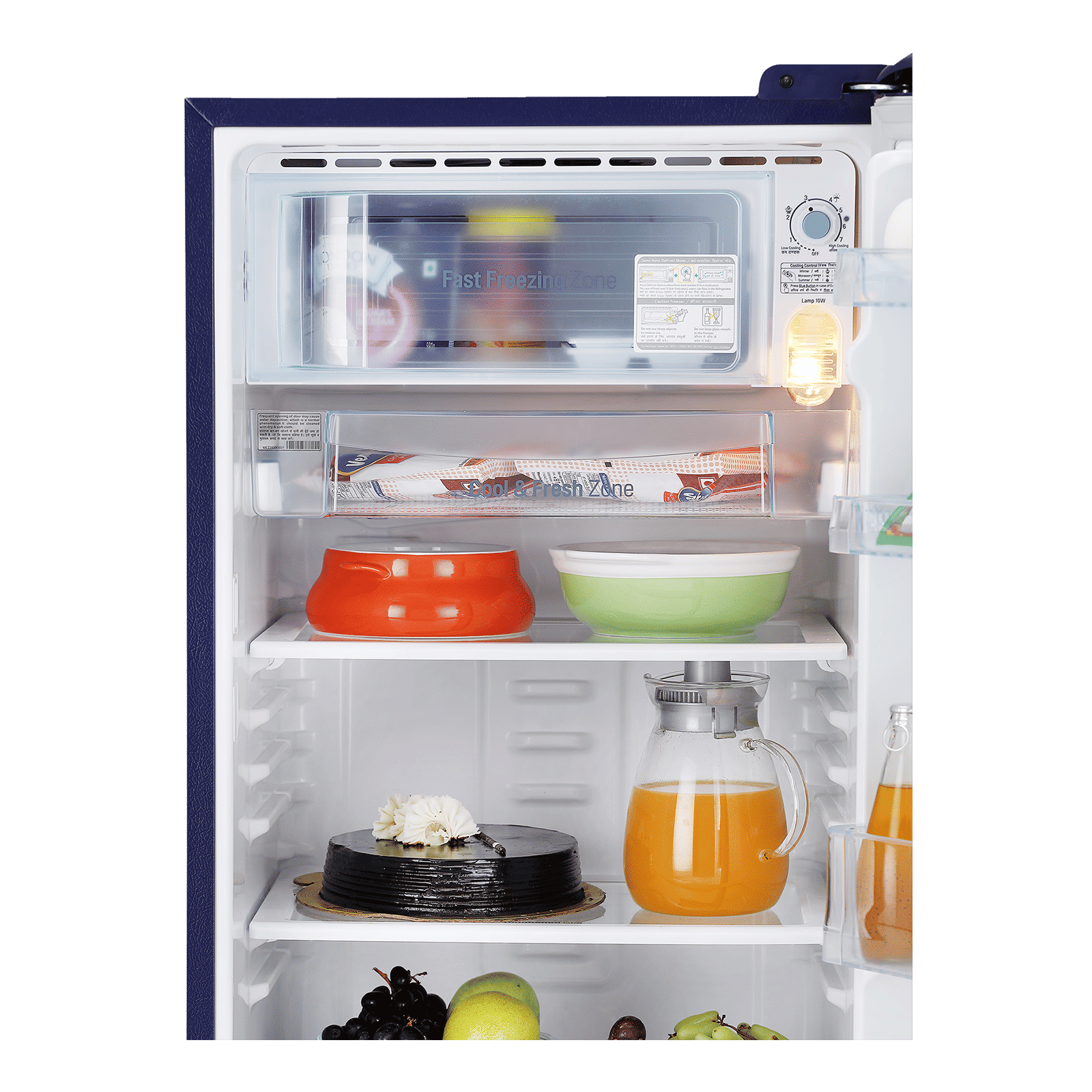 LG 190 Litres 3 Star Direct Cool Single Door Refrigerator with Stabilizer Free Operation (GL-B201ABED.ABEZEB, Blue Euphoria) LG 190 Litres 3 Star Direct Cool Single Door Refrigerator with Stabilizer Free Operation (GL-B201ABED.ABEZEB, Blue Euphoria)_7