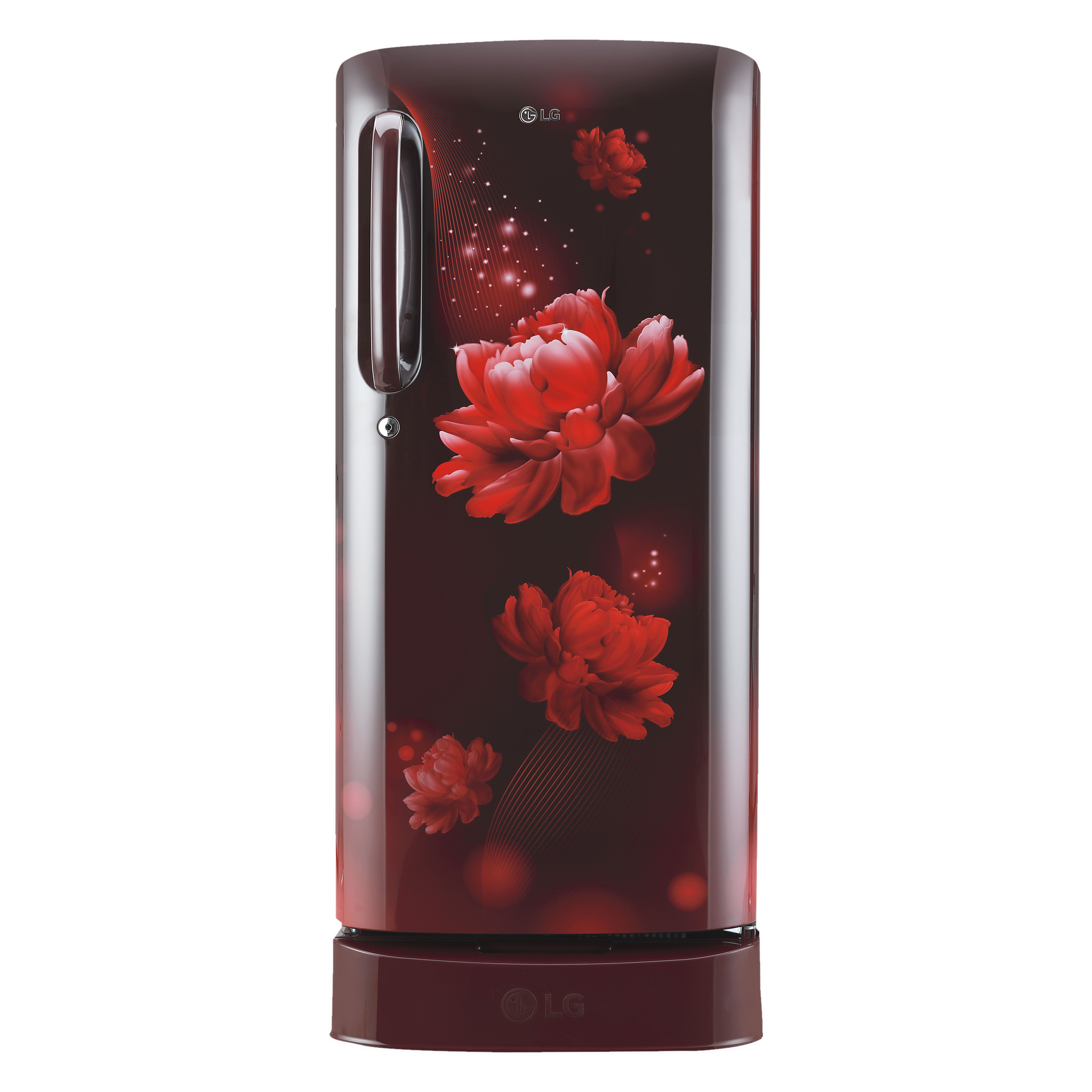 LG 185 Litres 3 Star Direct Cool Single Door Refrigerator with Stabilizer Free Operation (GL-D201ASCD.BSCZEB, Scarlet Charm)_1