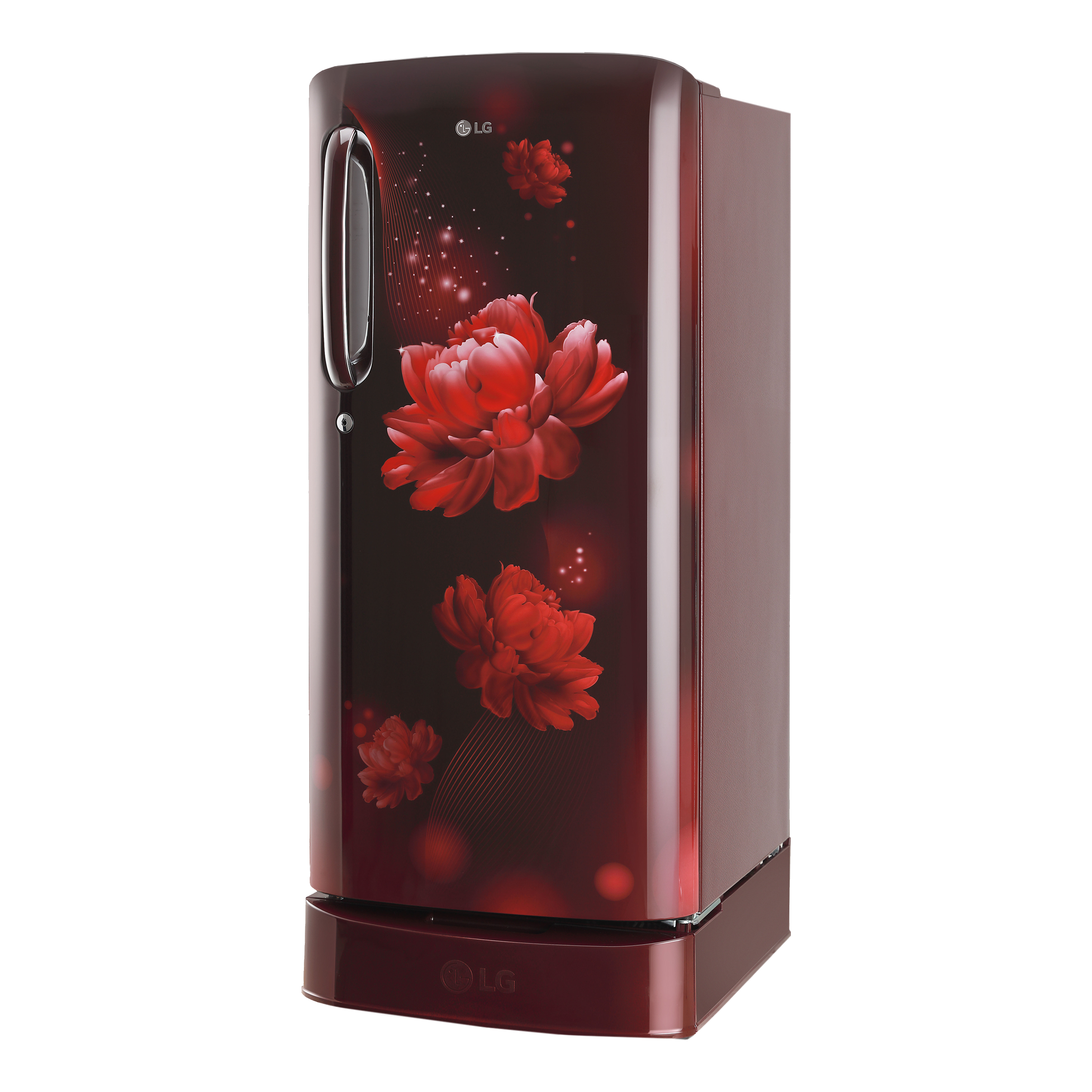 LG 185 Litres 3 Star Direct Cool Single Door Refrigerator with Stabilizer Free Operation (GL-D201ASCD.BSCZEB, Scarlet Charm)_4