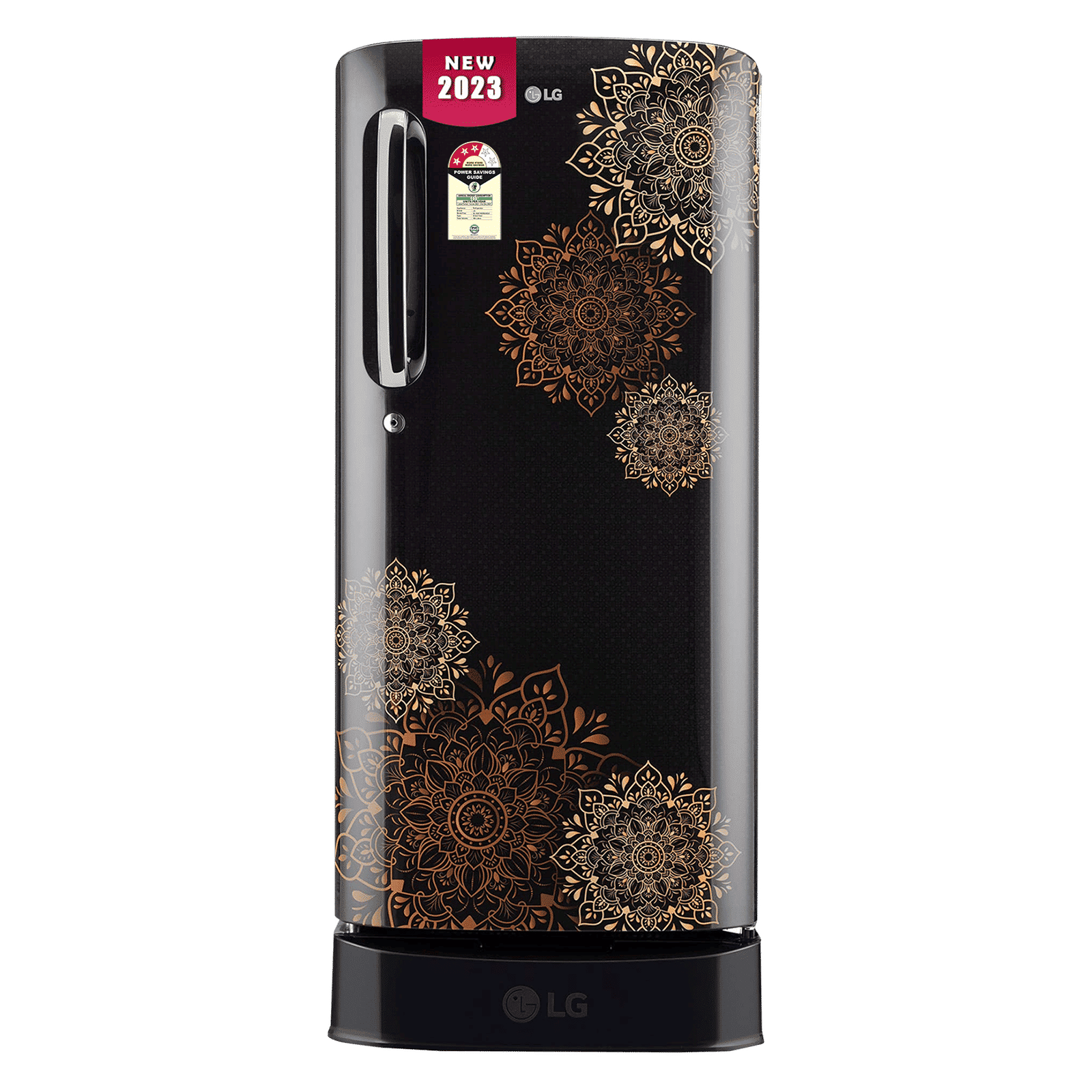 LG 190 Litres 3 Star Direct Cool Single Door Refrigerator with Stabilizer Free Operation (GL-D201AERD.BERZEB, Ebony Regal)_1