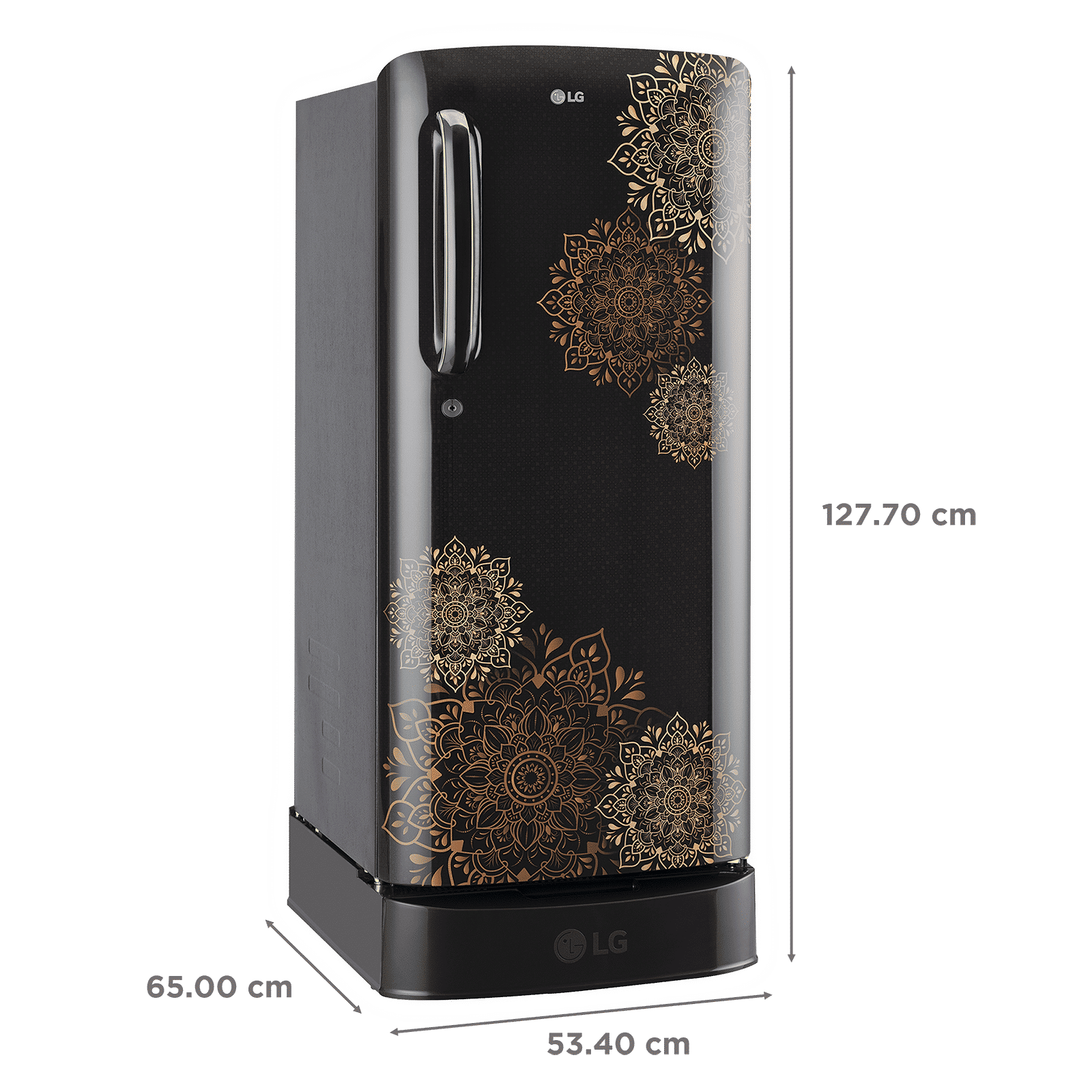 LG 190 Litres 3 Star Direct Cool Single Door Refrigerator with Stabilizer Free Operation (GL-D201AERD.BERZEB, Ebony Regal)_3