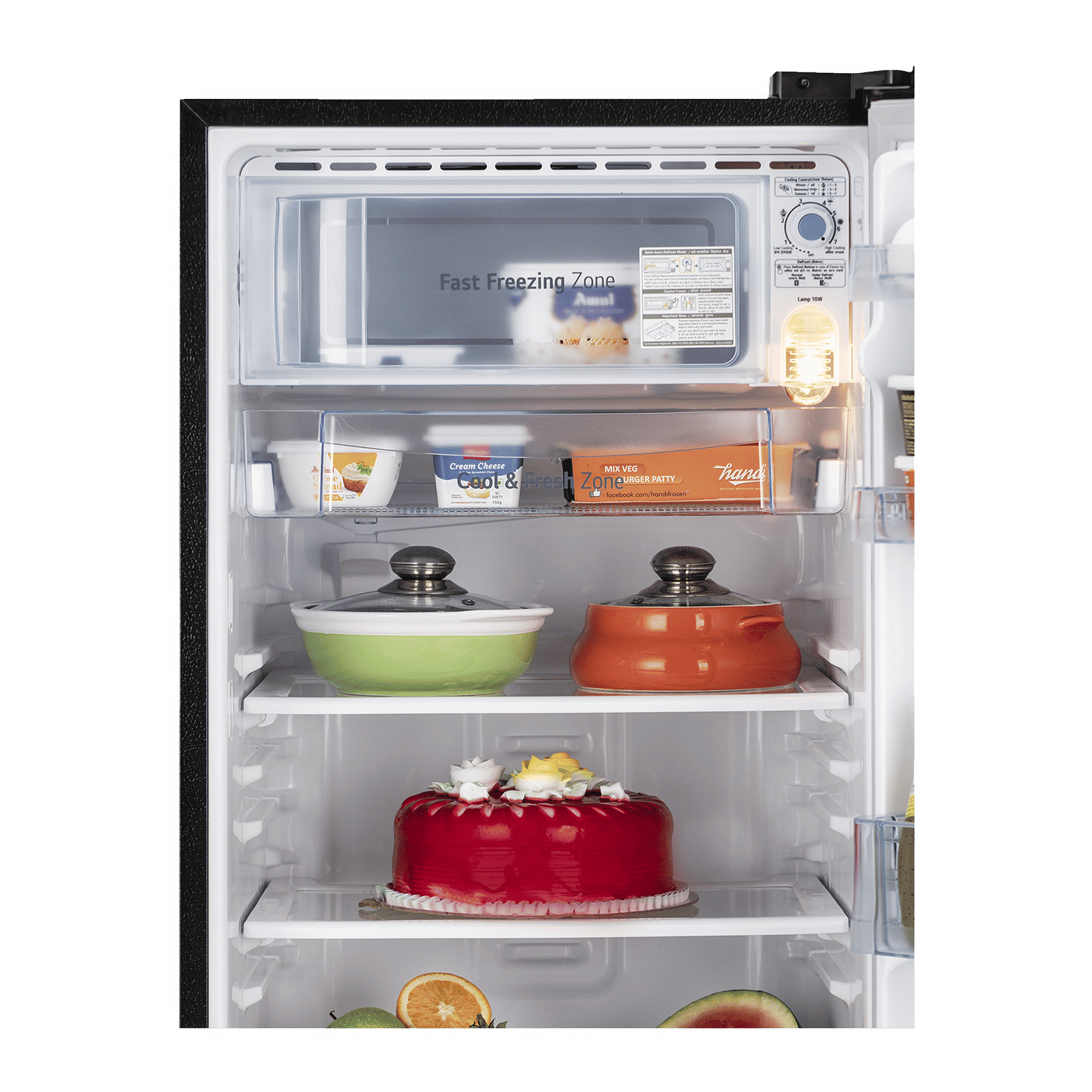 LG 190 Litres 3 Star Direct Cool Single Door Refrigerator with Stabilizer Free Operation (GL-D201AERD.BERZEB, Ebony Regal)_7